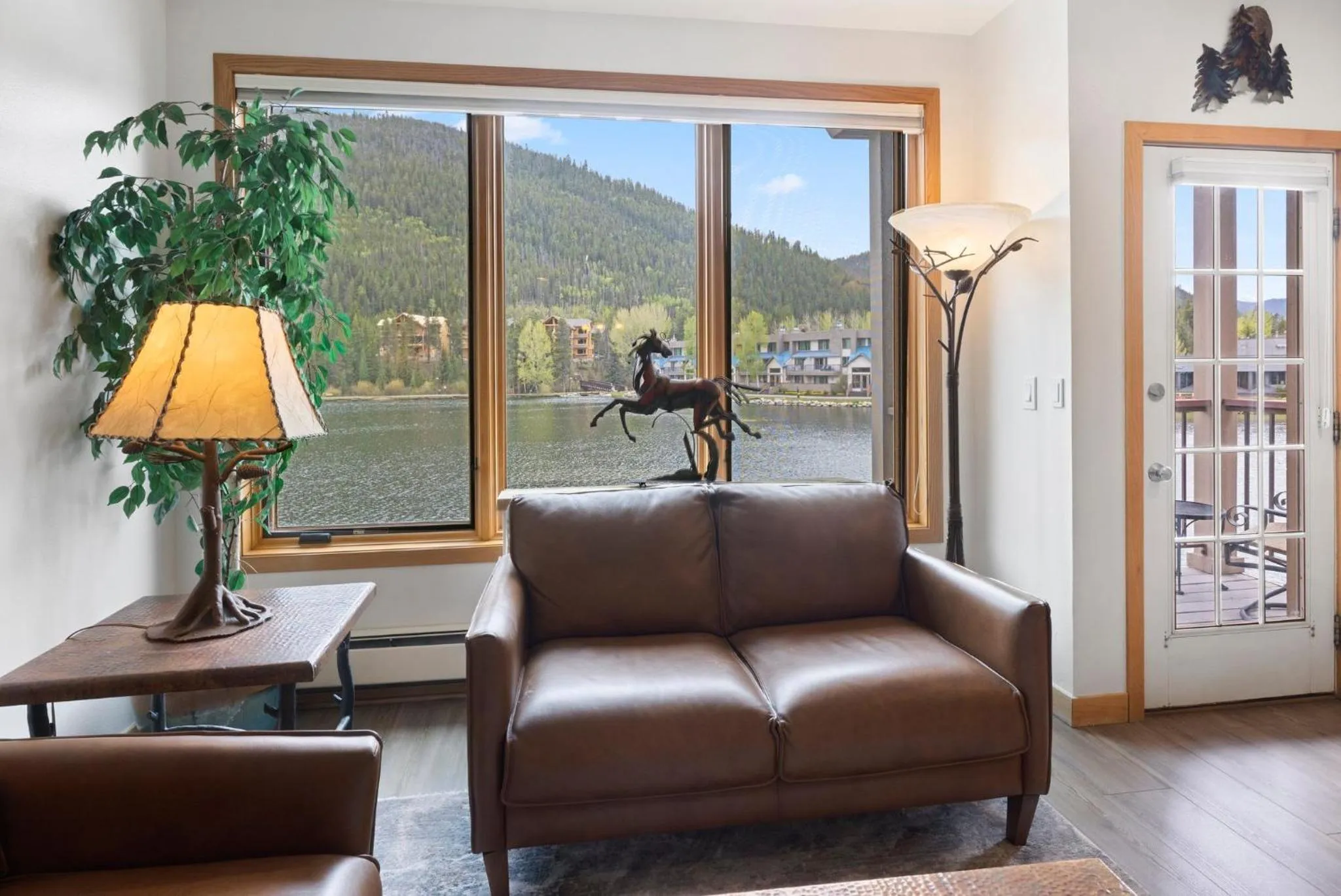Living room in Lakeside Village by Keystone Resort