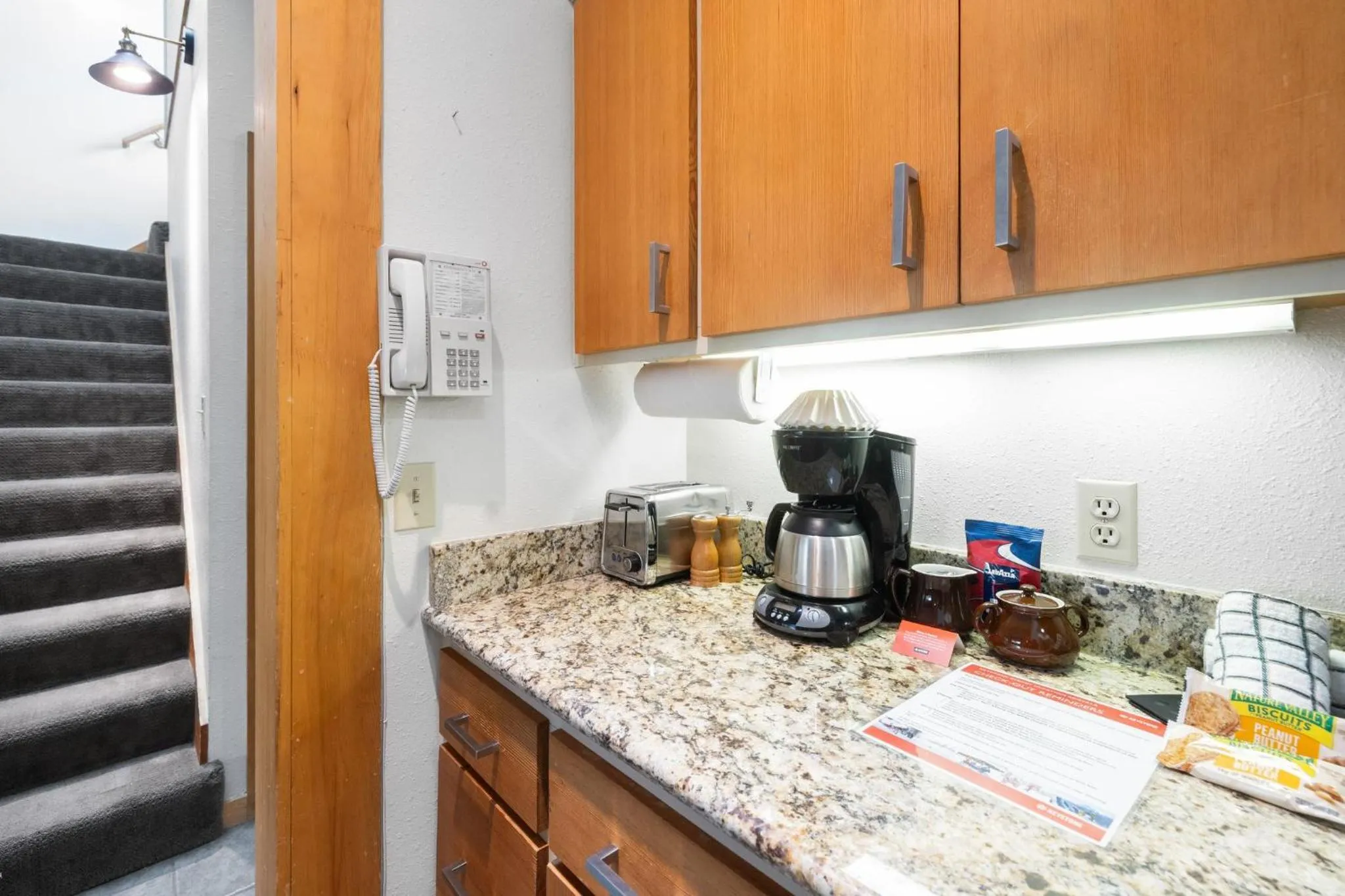 Communal kitchen in Evergreen Condominiums by Keystone Resort