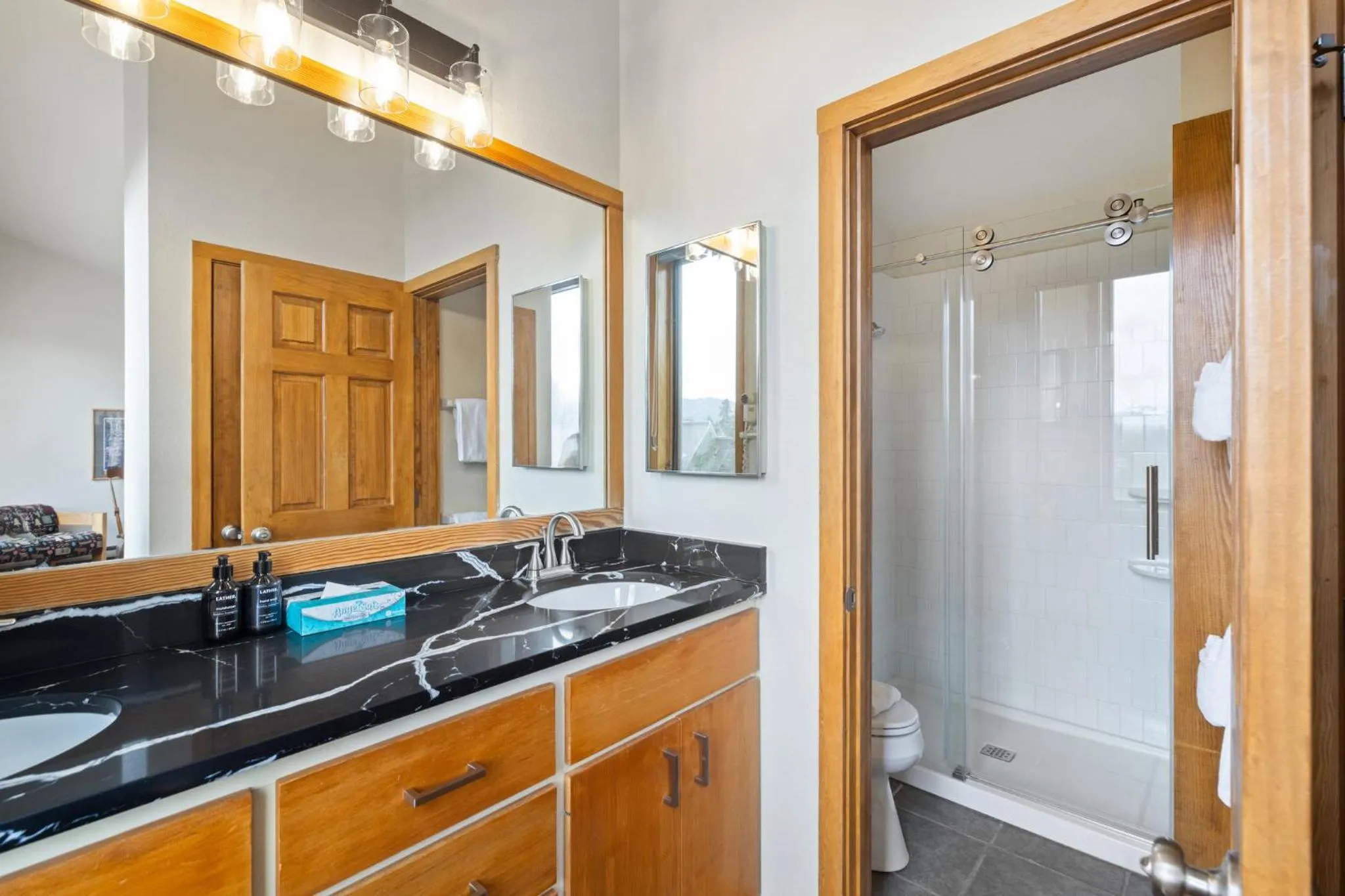 Bathroom in Evergreen Condominiums by Keystone Resort