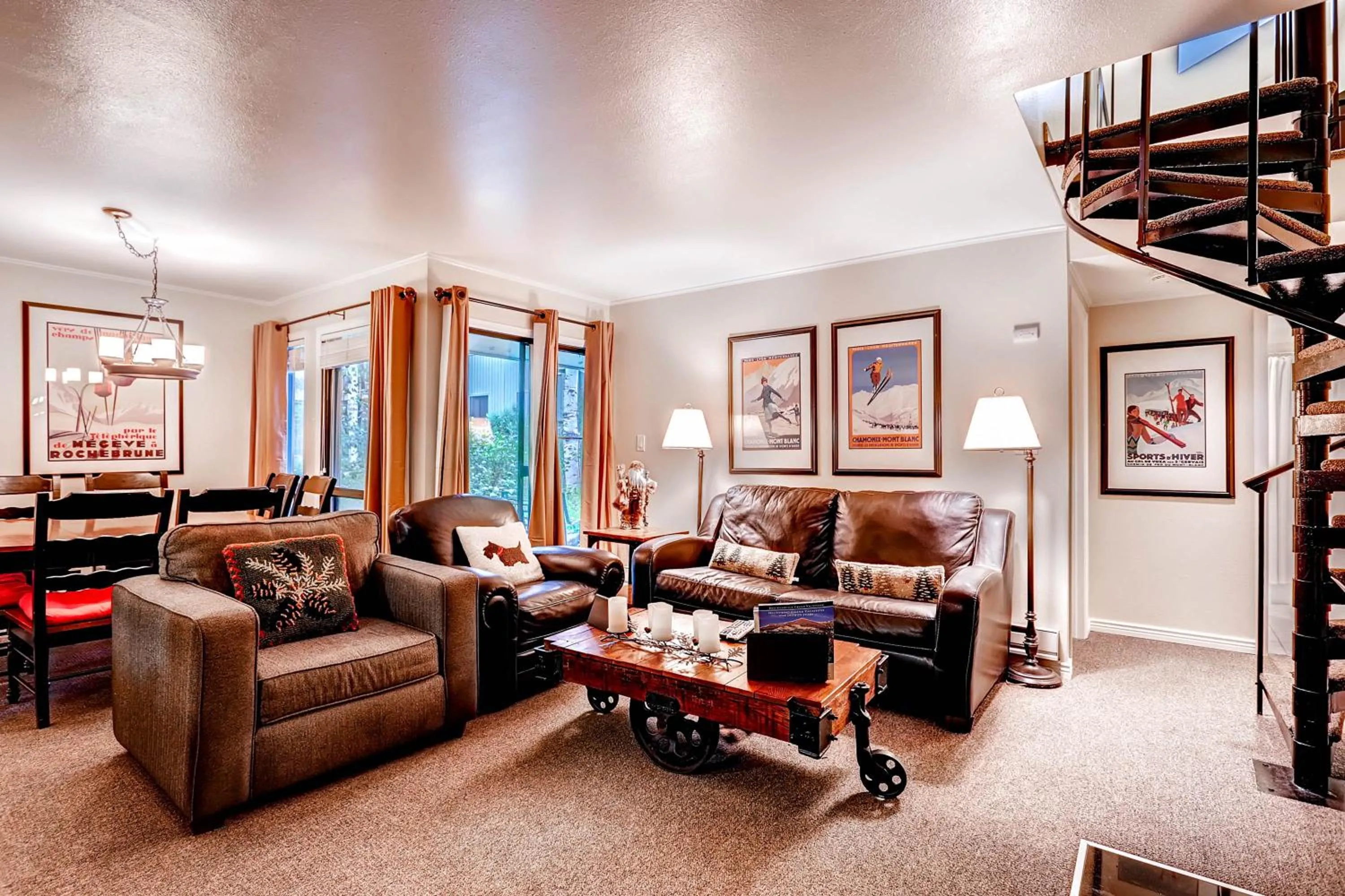 Living room in The Forest Neighborhood by Keystone Resort