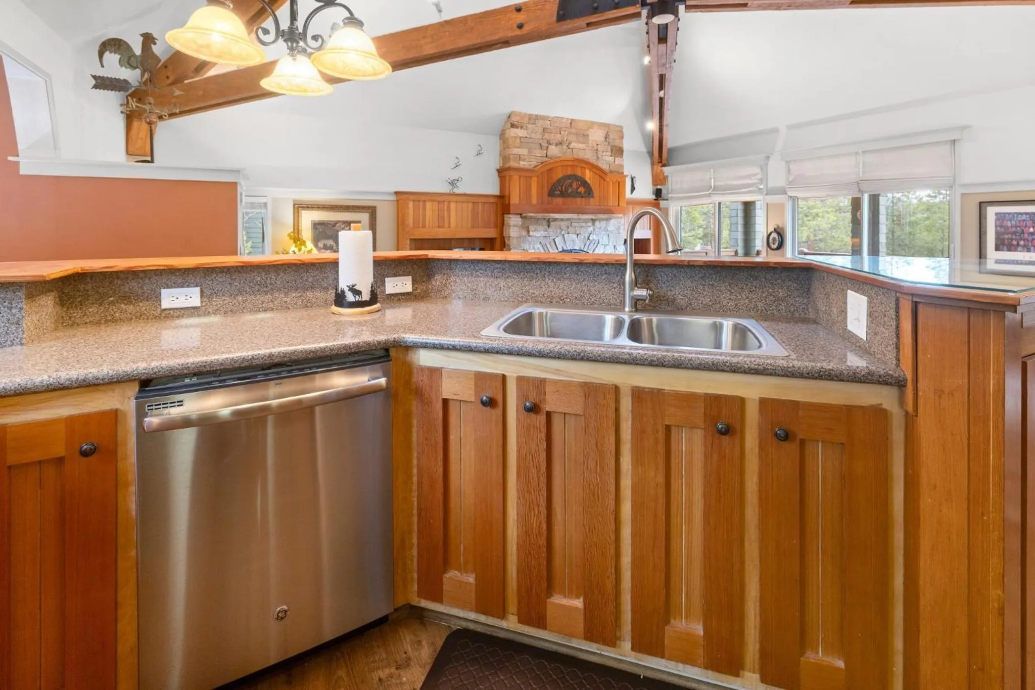 Communal kitchen in Forest Condominiums by Vail Resorts