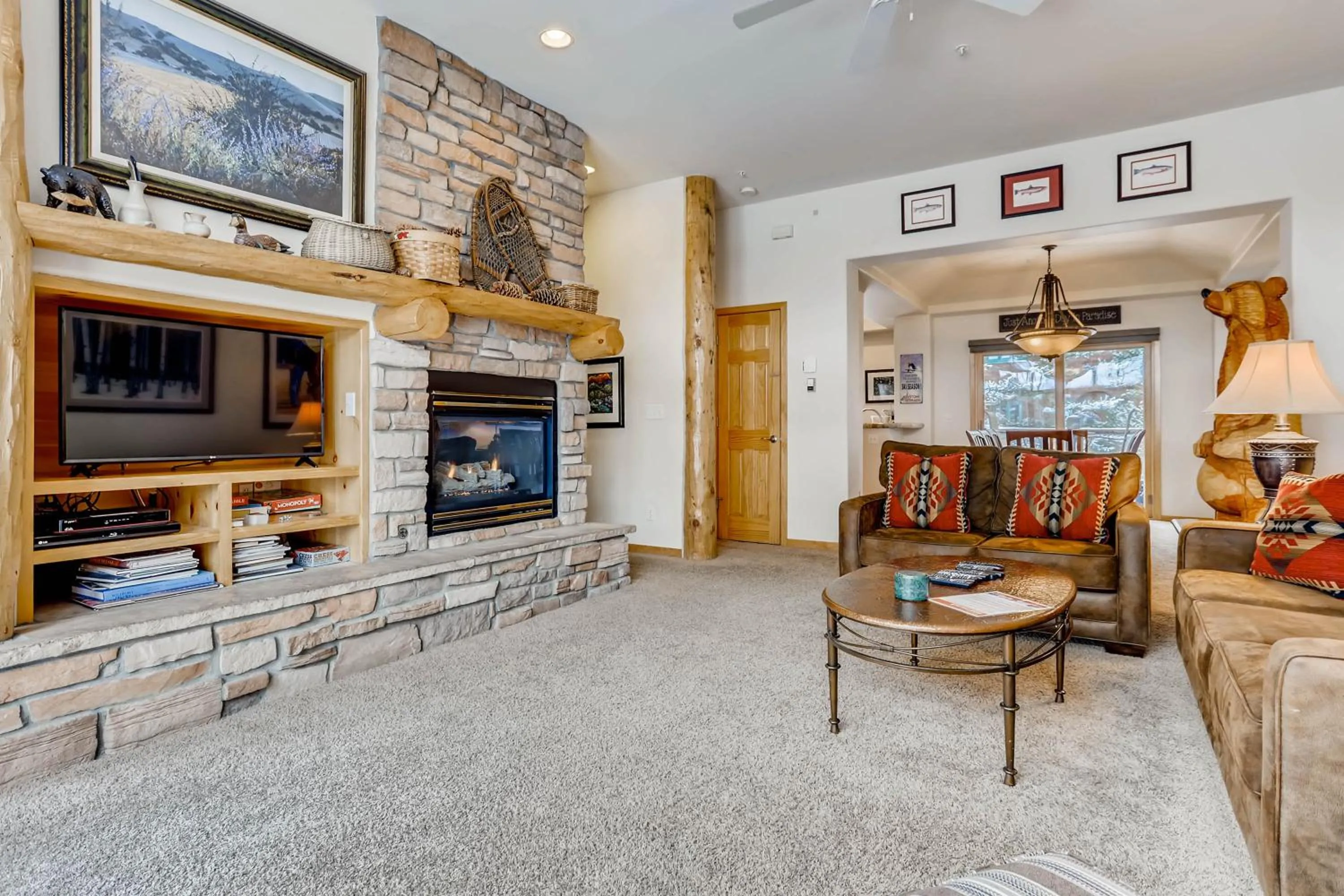 Living room in The Forest Neighborhood by Keystone Resort