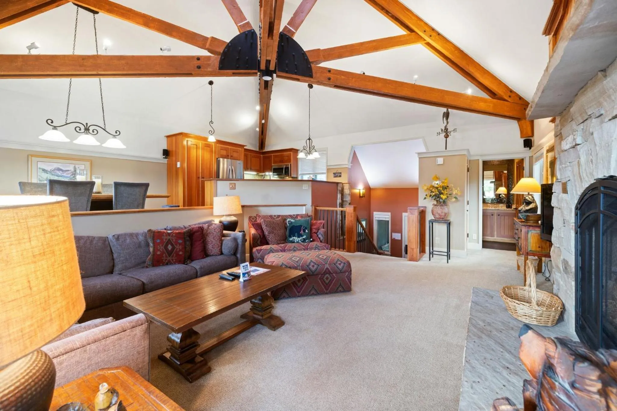 Living room in Forest Condominiums by Vail Resorts