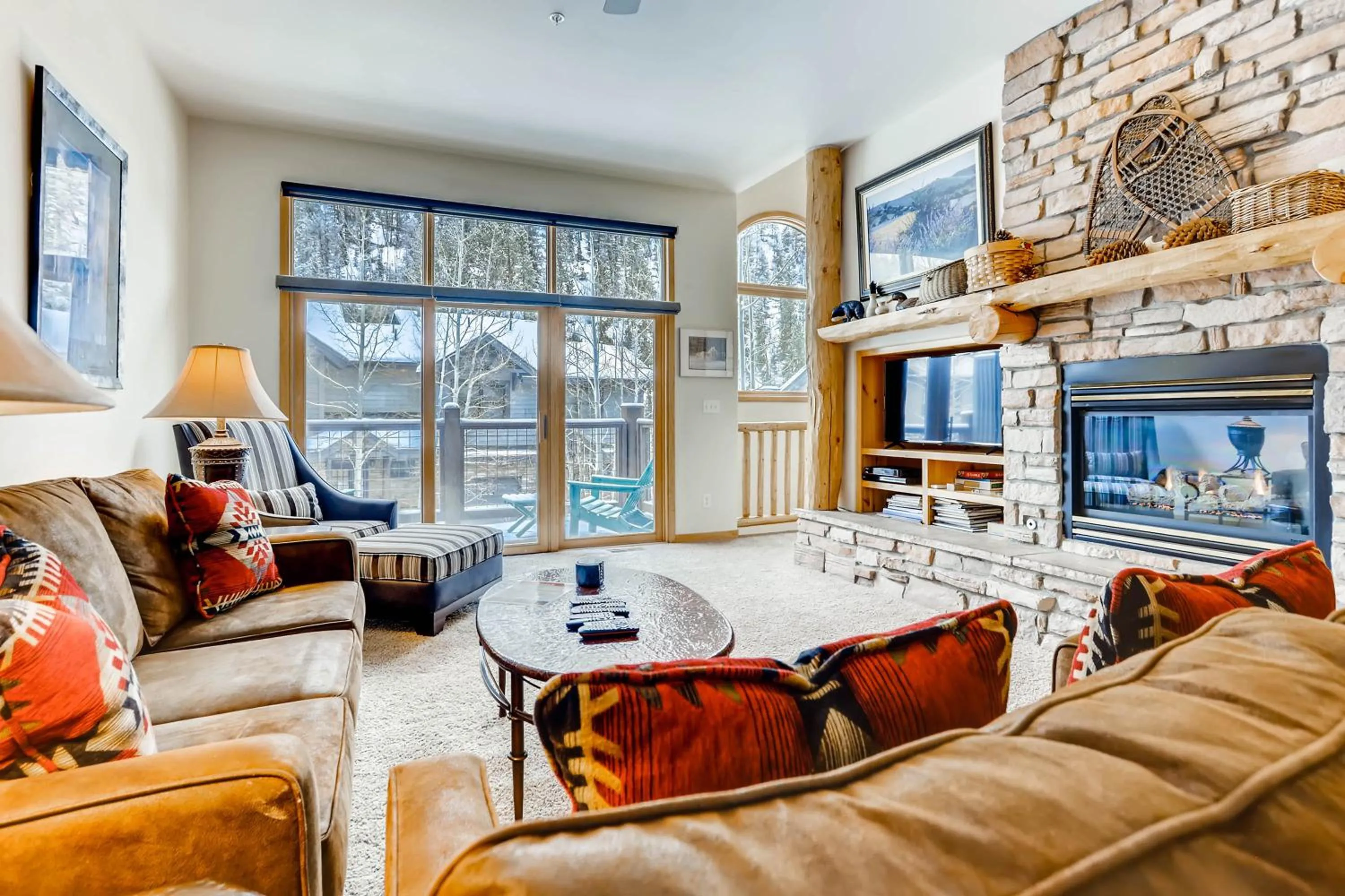 Living room in The Forest Neighborhood by Keystone Resort