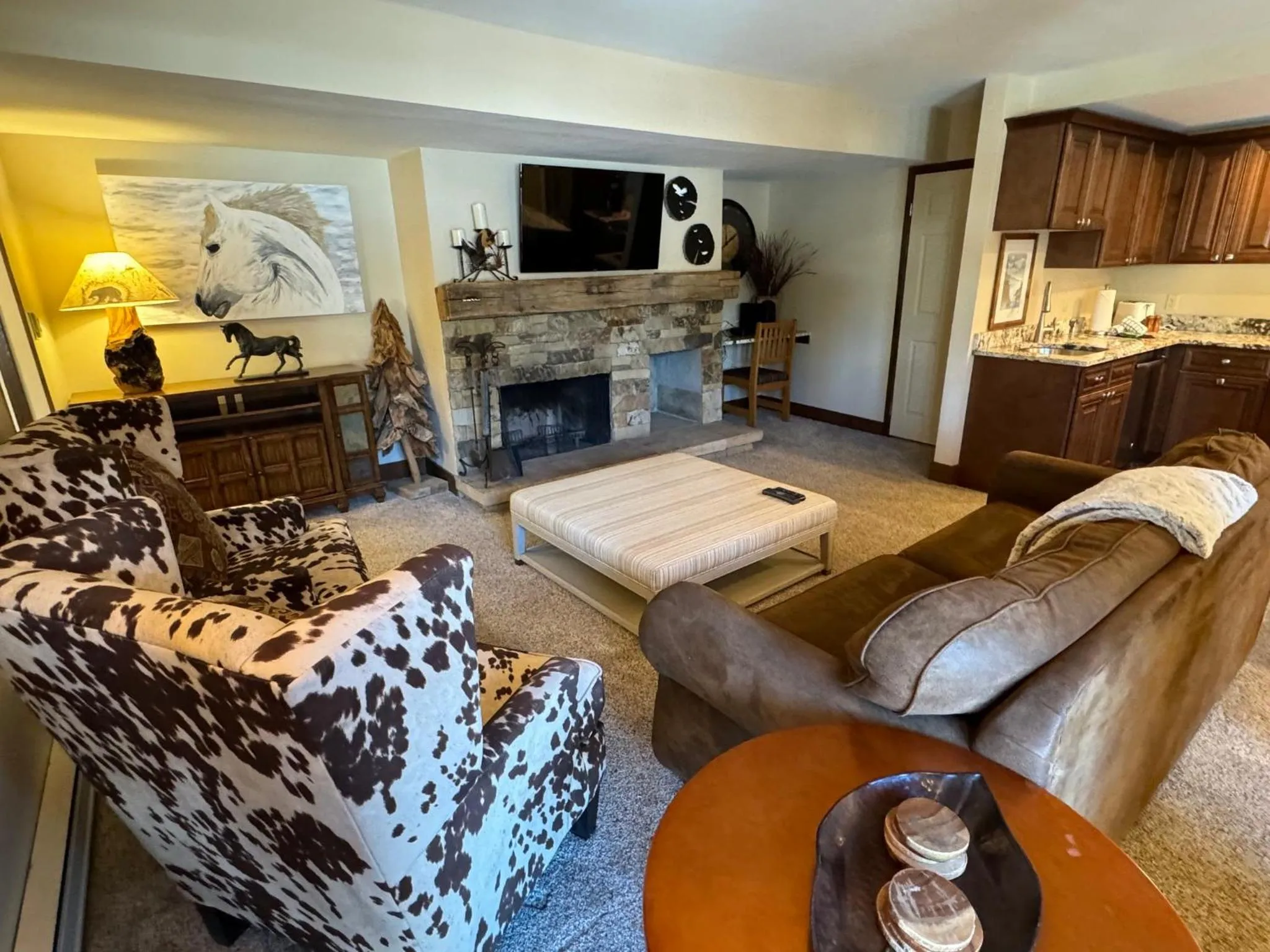 Living room in The Forest Neighborhood by Keystone Resort