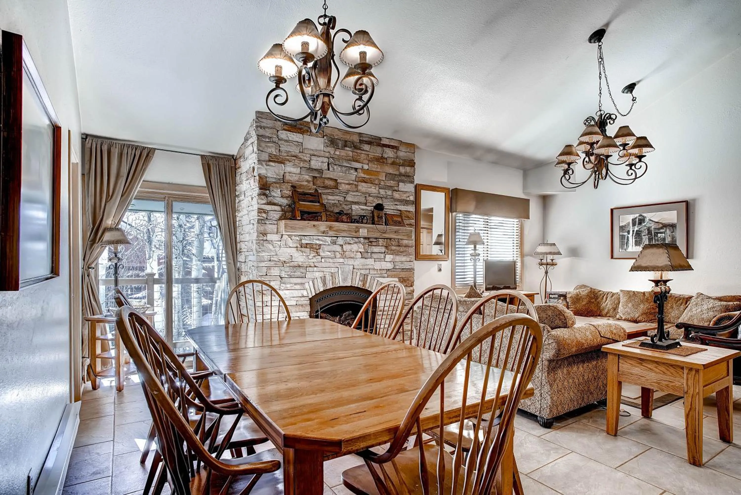 Living room in The Forest Neighborhood by Keystone Resort