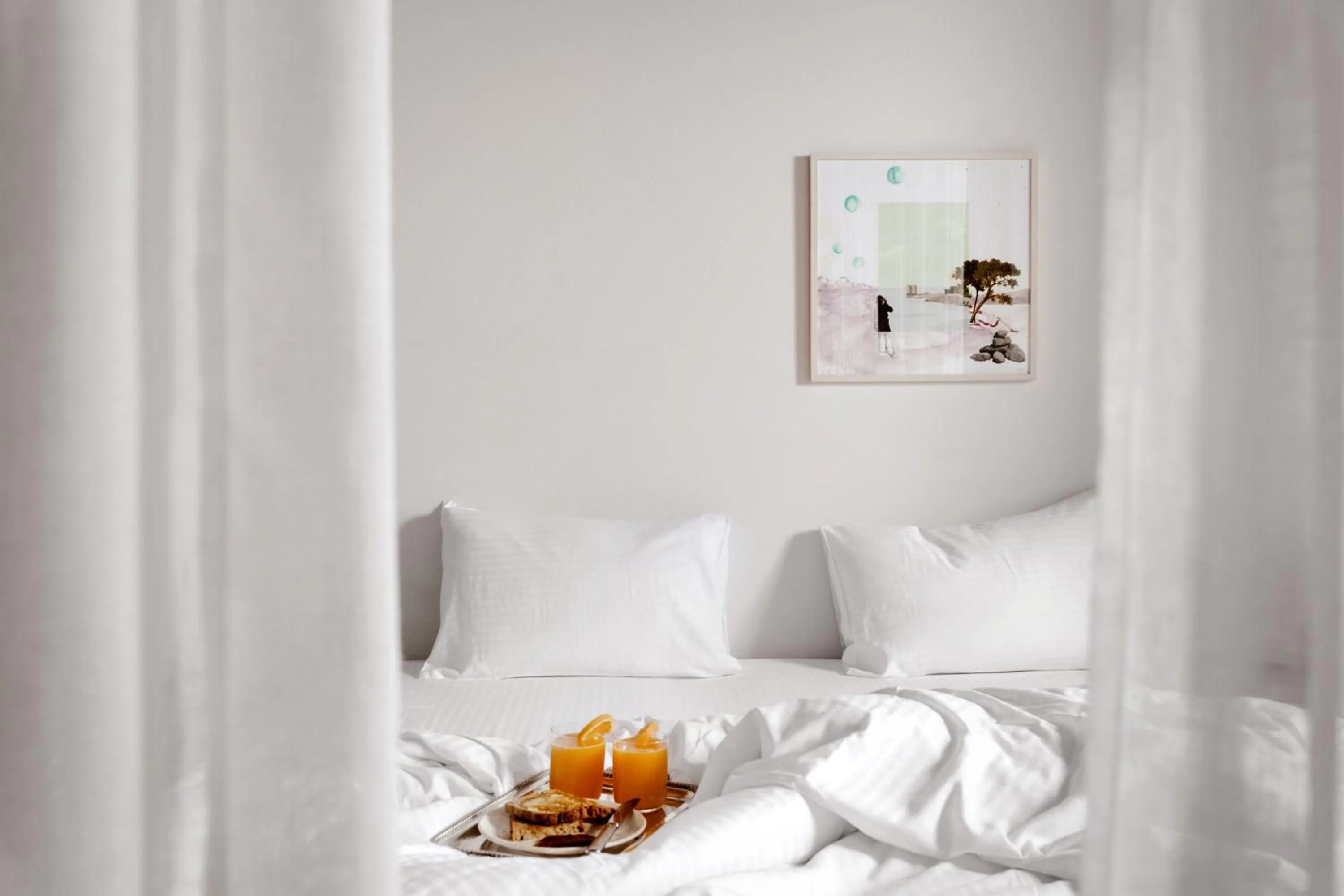 Bed in ALERÓ Seaside Skyros Resort