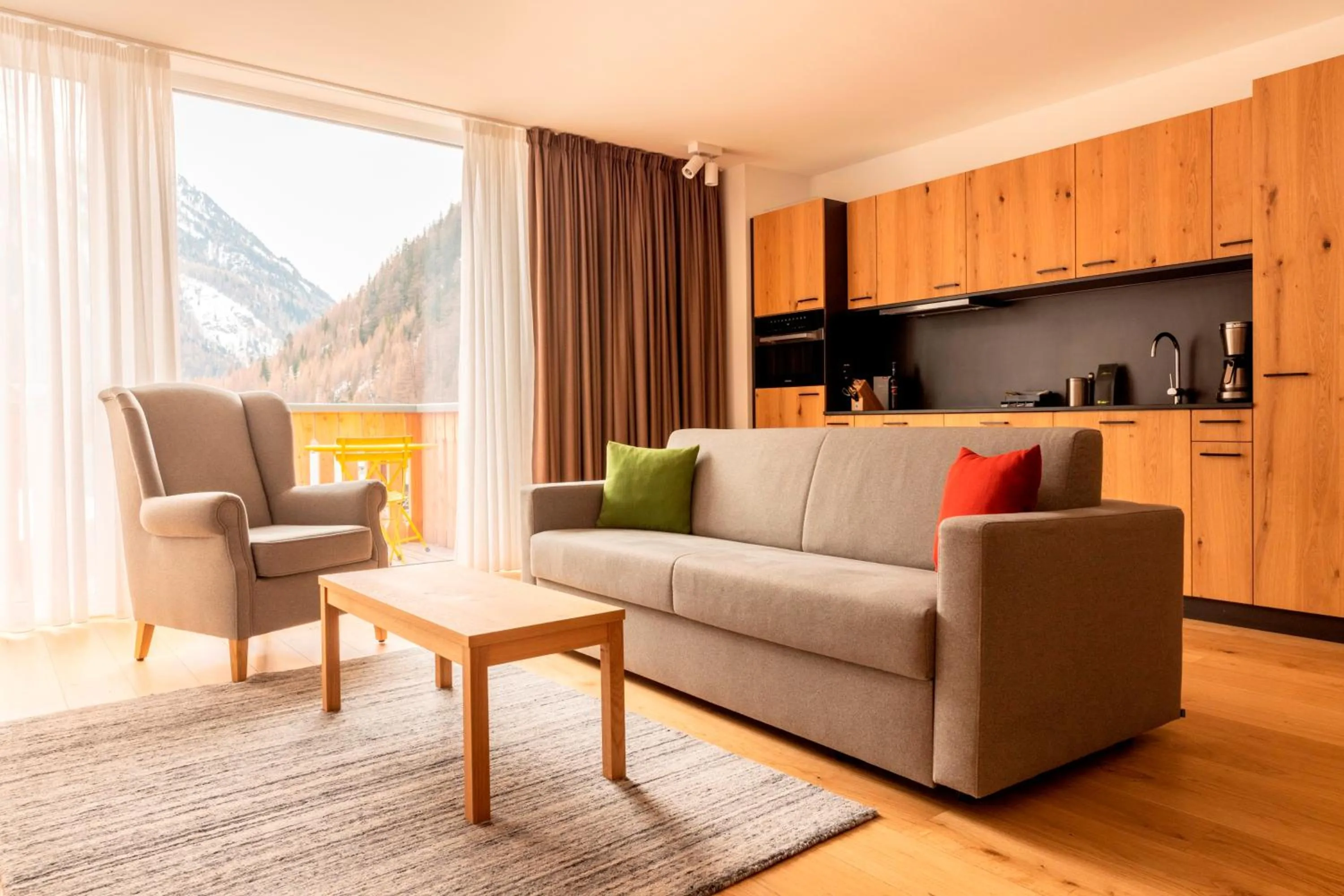 Living room in All-Suite Resort Zwieselstein - Sölden