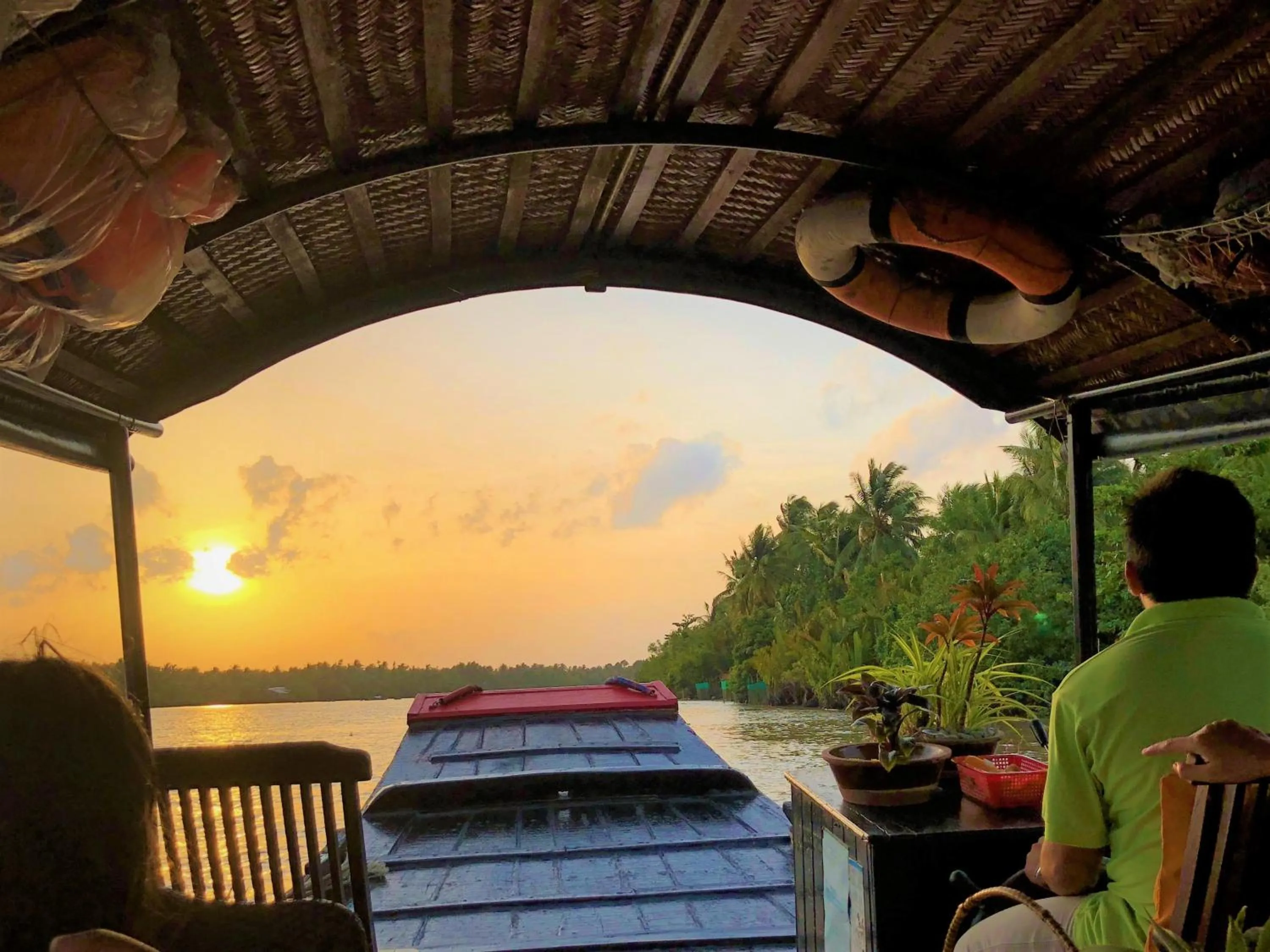 Sunset in Mango Home Riverside Eco - Resort