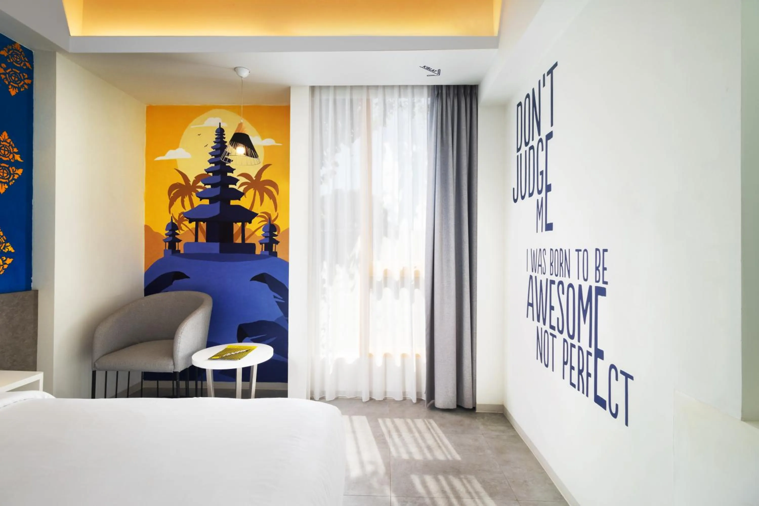 Bedroom, Bed in YELLO Hotel Kuta Beachwalk Bali