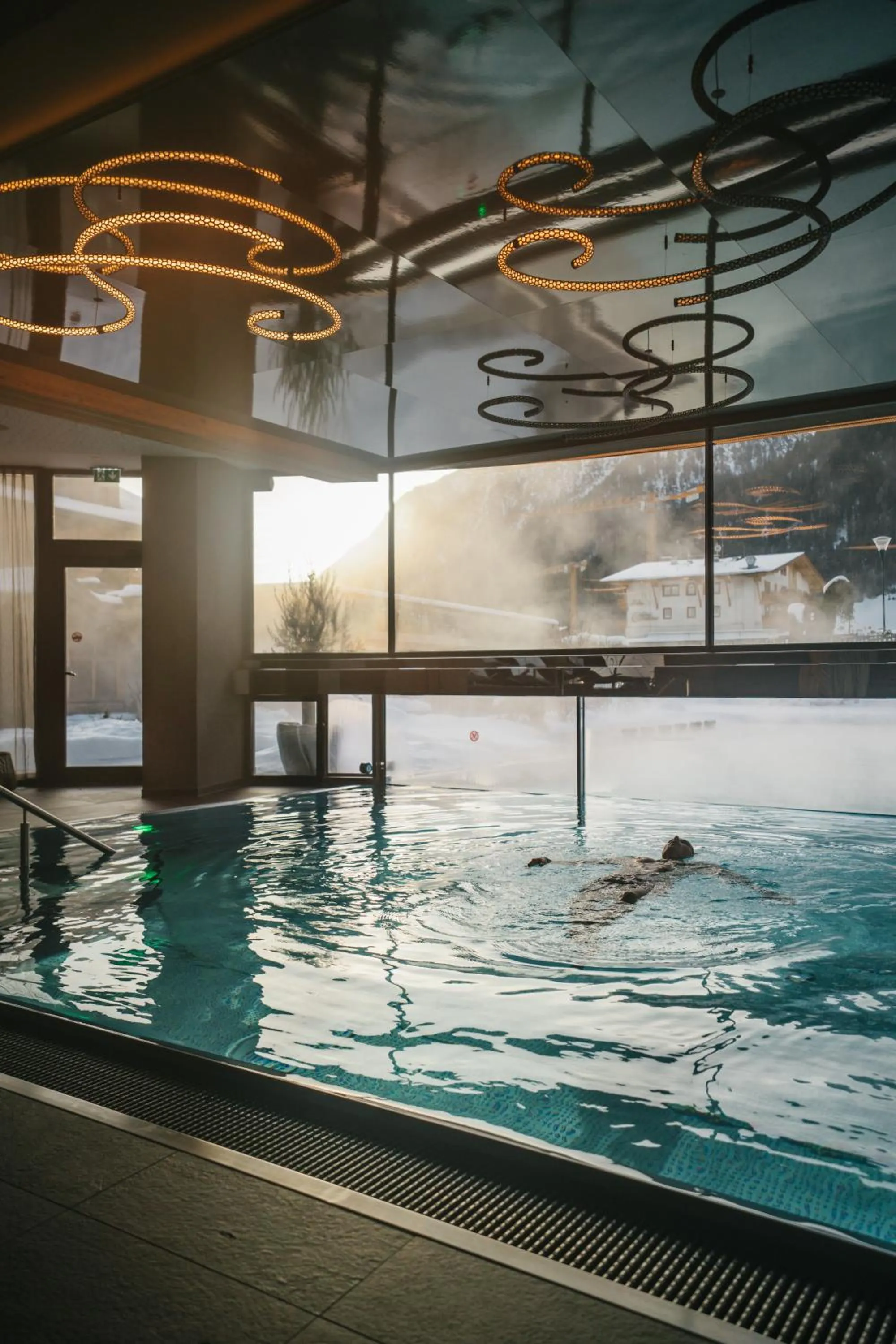 Pool view in Hotel Wagnerhof