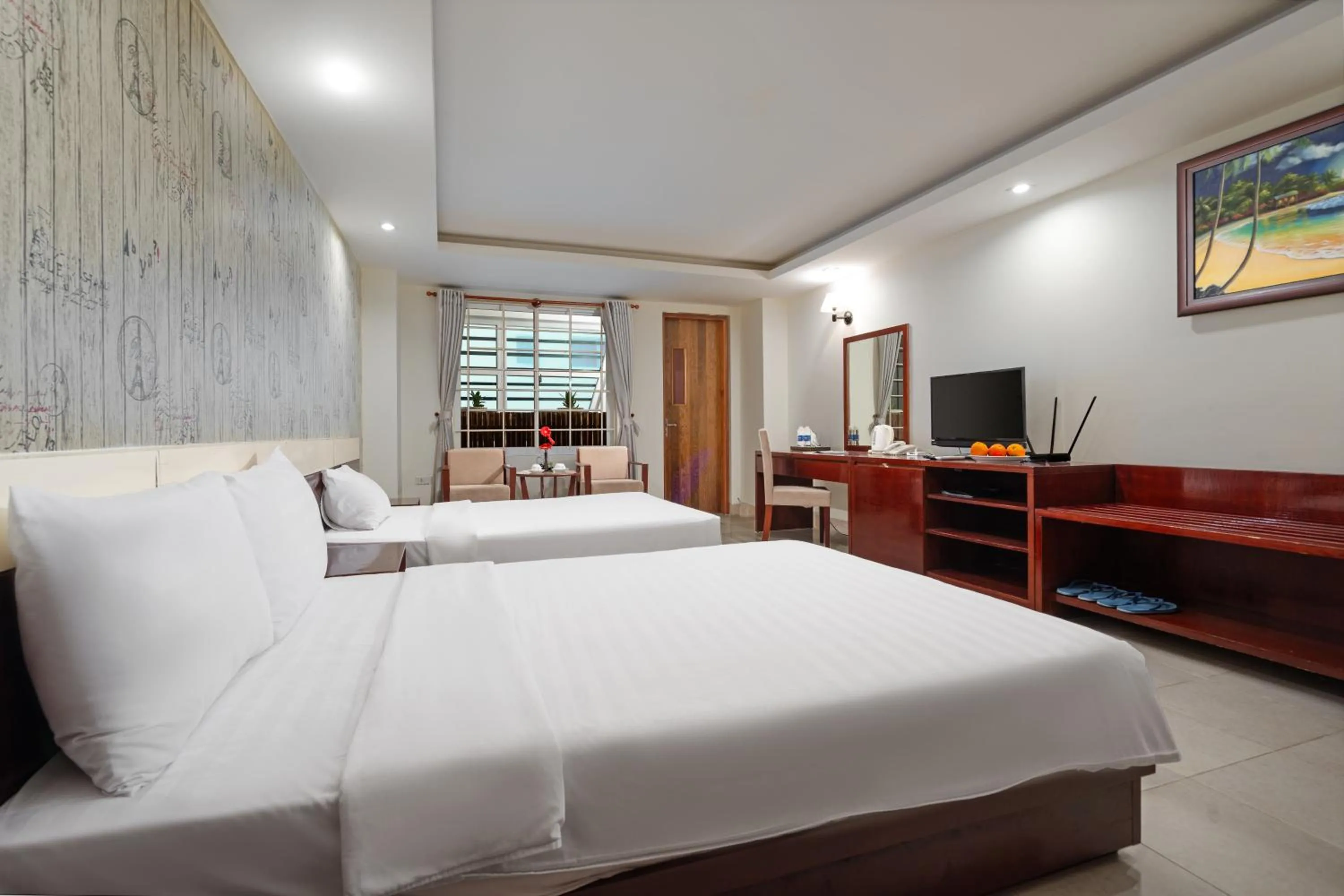 Bed in BIDV Beach Hotel Nha Trang