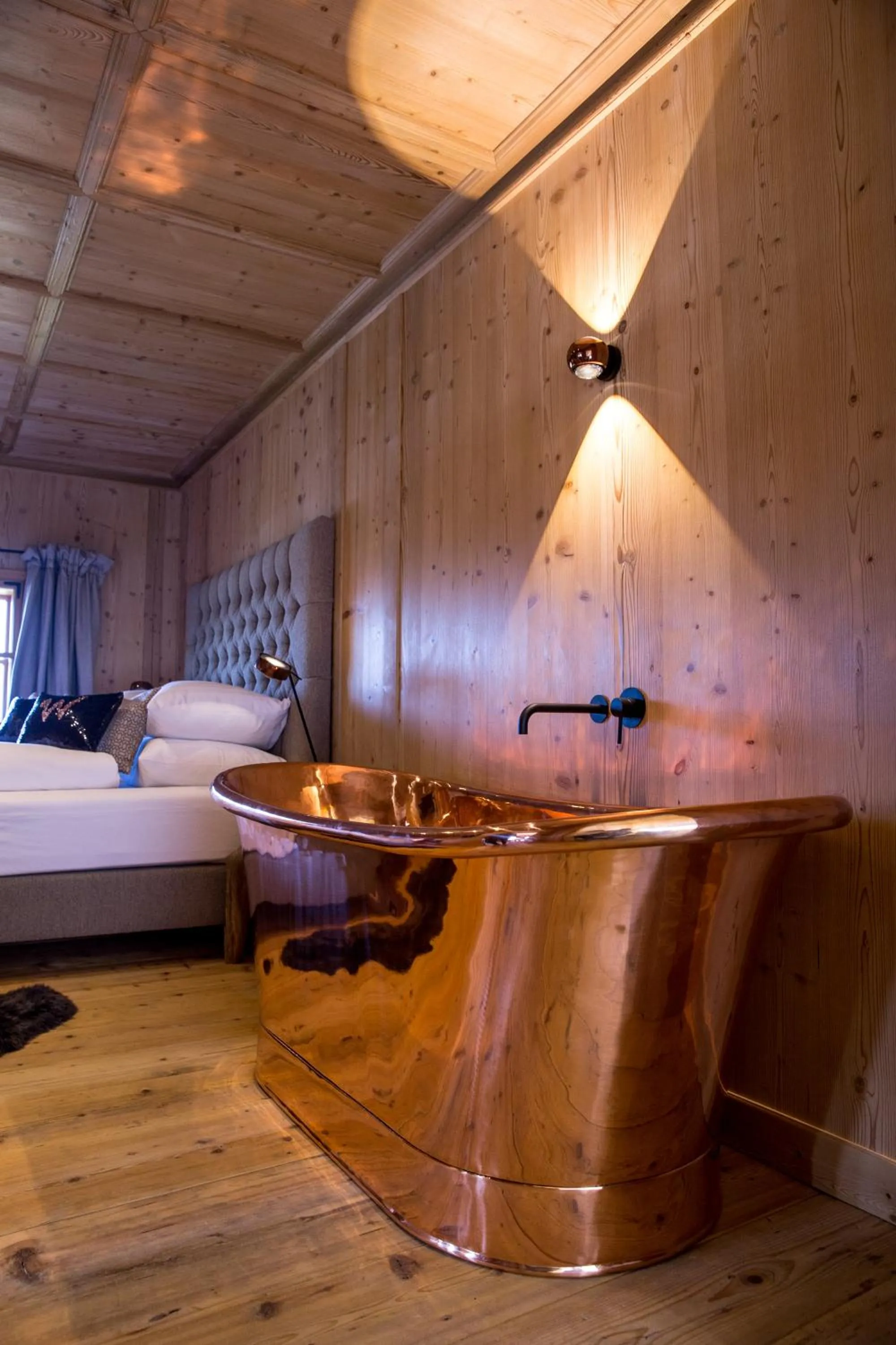 Bathroom, Bed in Hotel Winterbauer