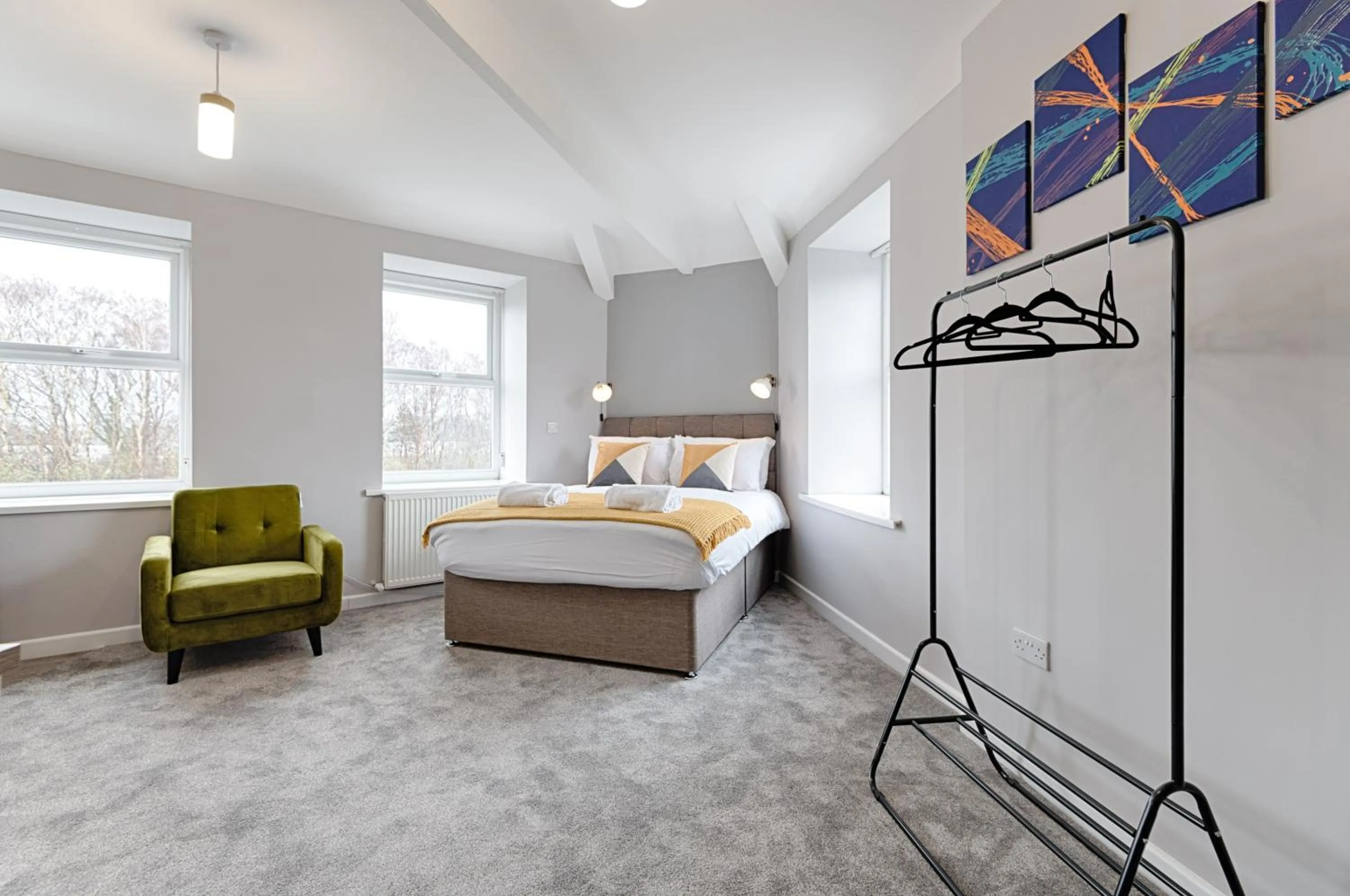 Photo of the whole room, Bed in Copper House