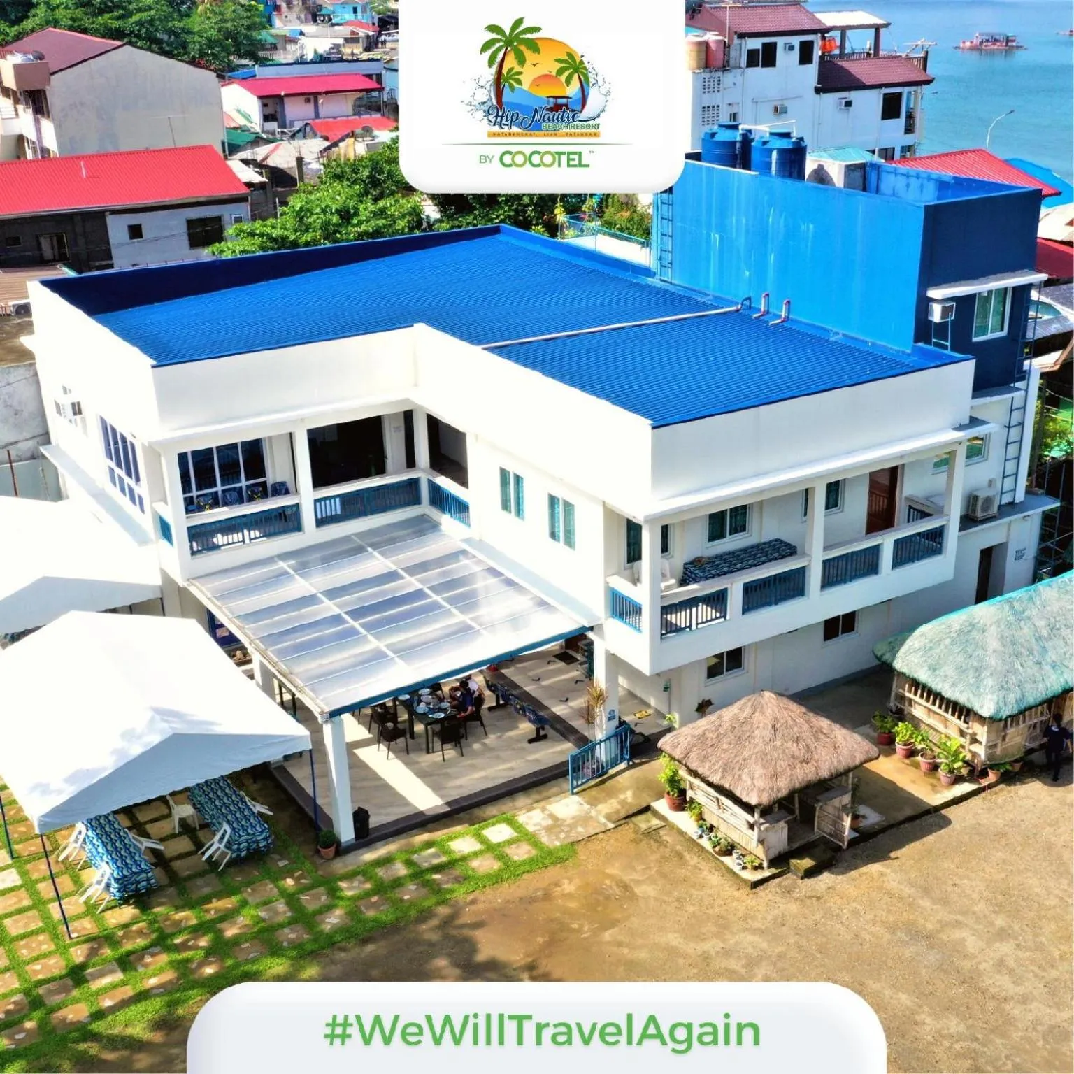 Property building in Hip Nautic Beach Resort powered by Cocotel