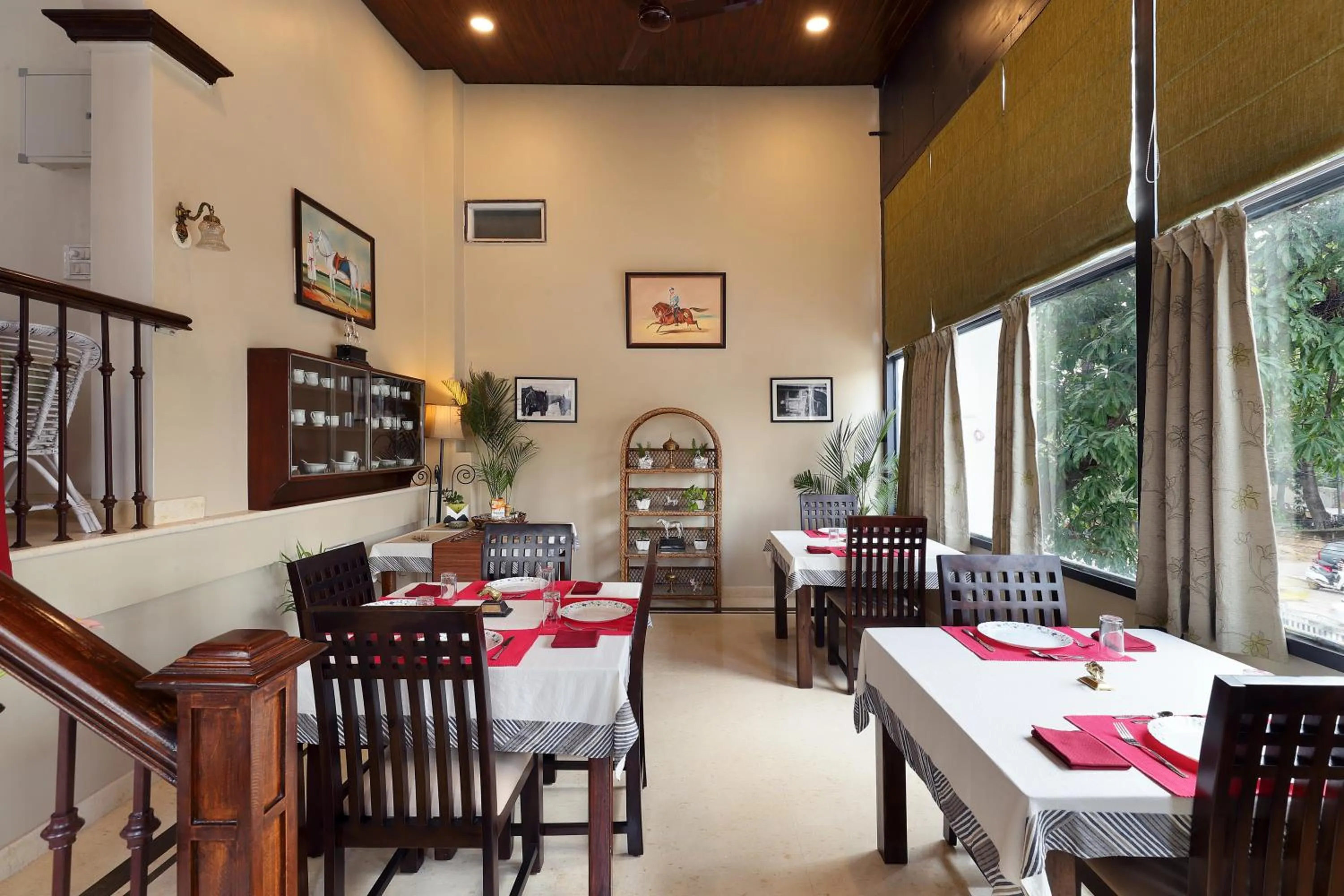 Dining area in The Cavalry - Abhay Niwas
