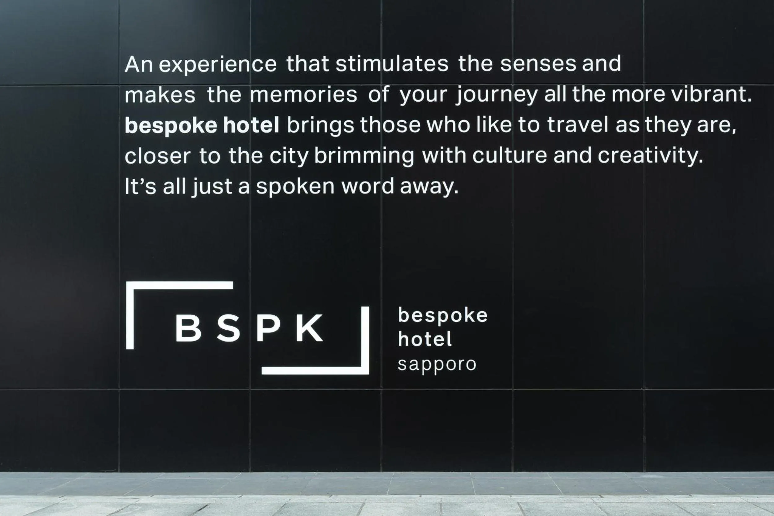 Property building in Bespoke Hotel Sapporo