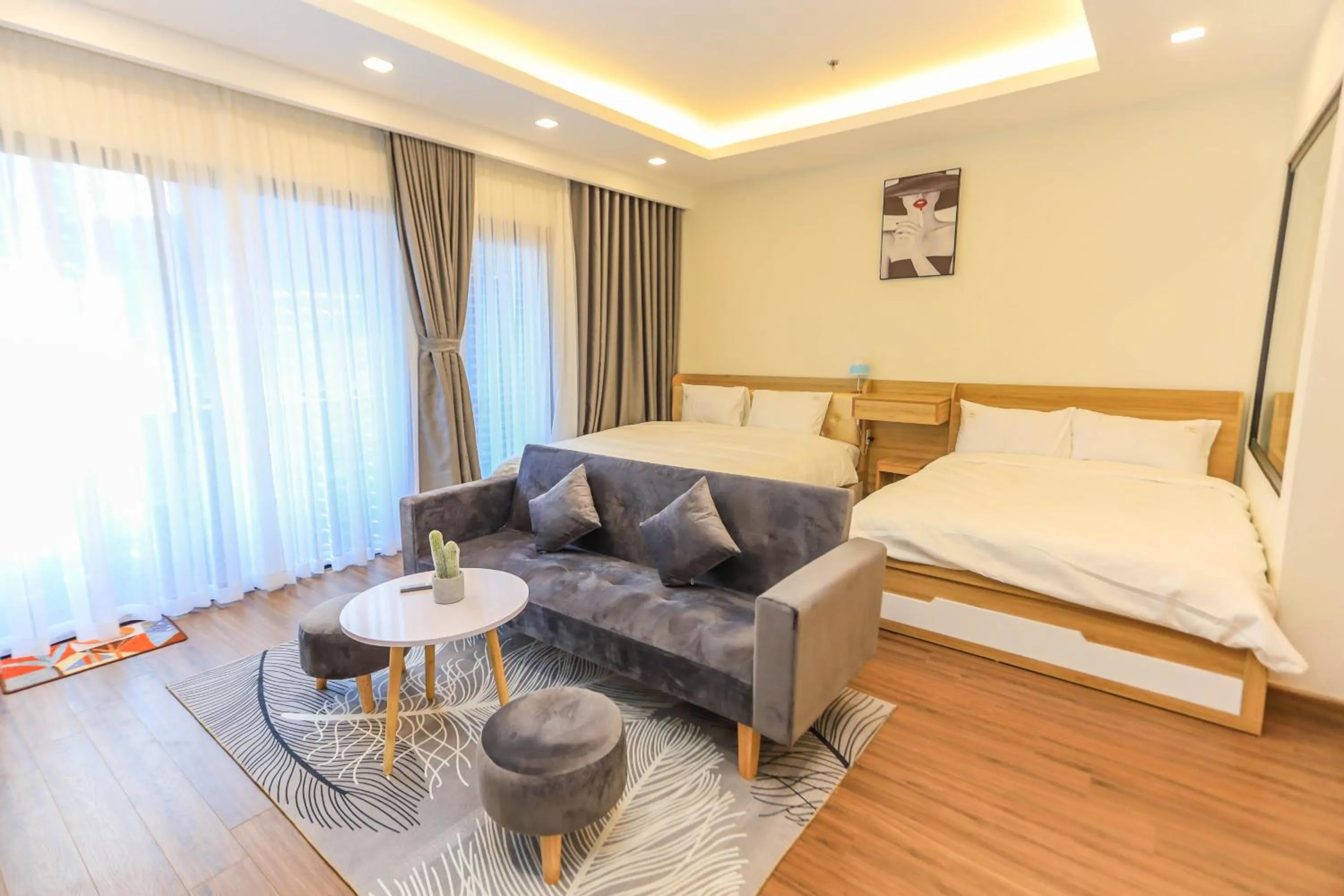 Bed in FLC Sea Tower Quy Nhon - Seaview Apartel