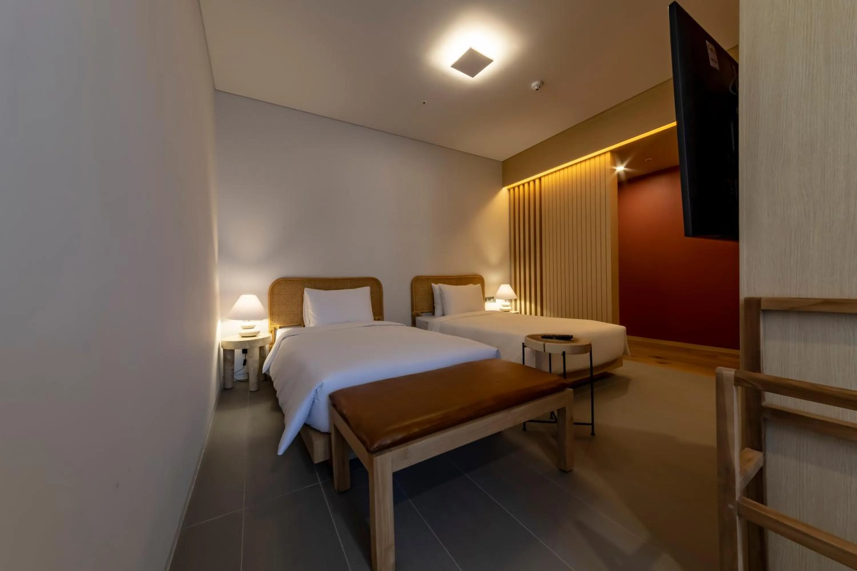 Decorative detail, Bed in Hound Hotel Haeundae Signature