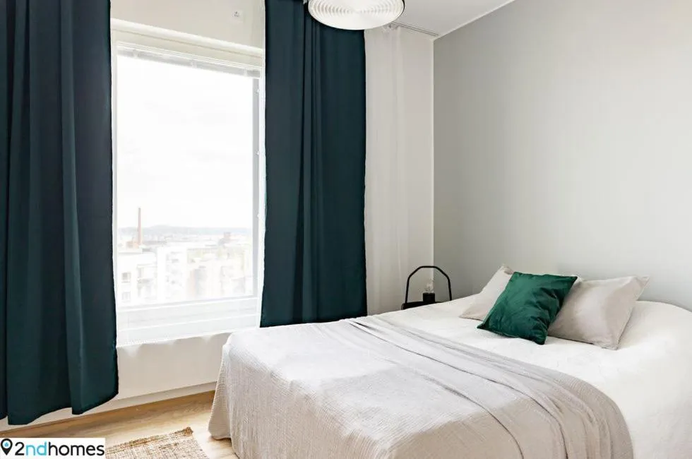 Bedroom, Bed in "Kanava" - New 1BR Apartment with Sauna, Balcony & Views, Hosted by 2ndhomes