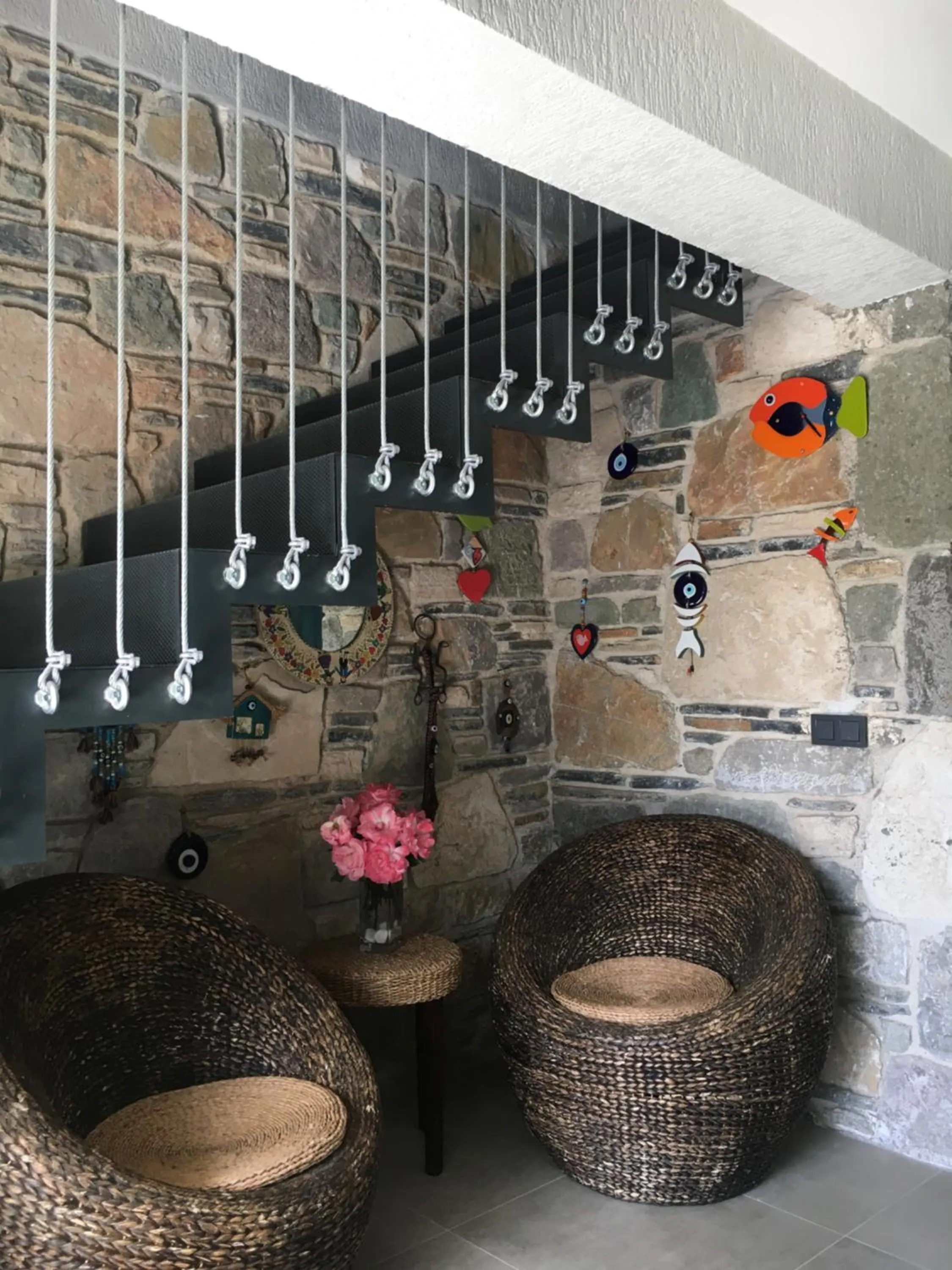 Seating area in Villa Oliva Butik Hotel