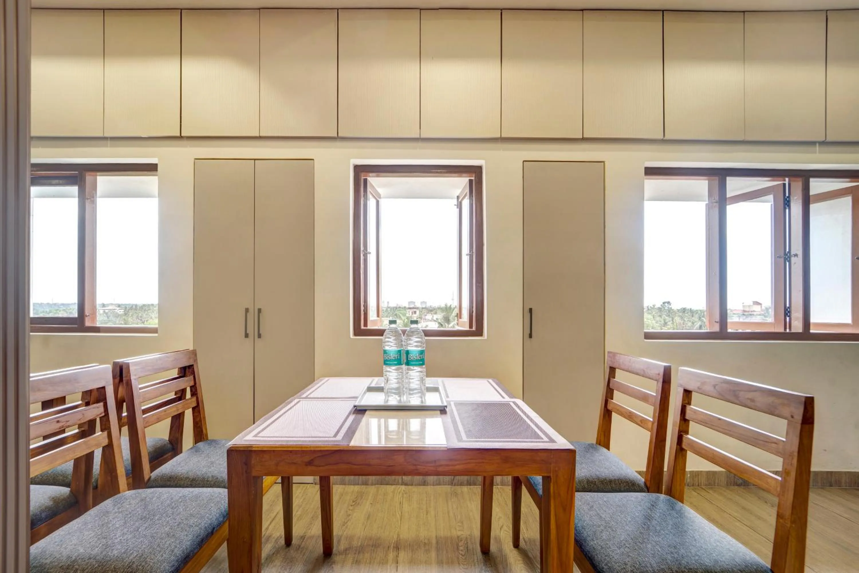 Dining area in Treebo Pratham Inn, Manipal