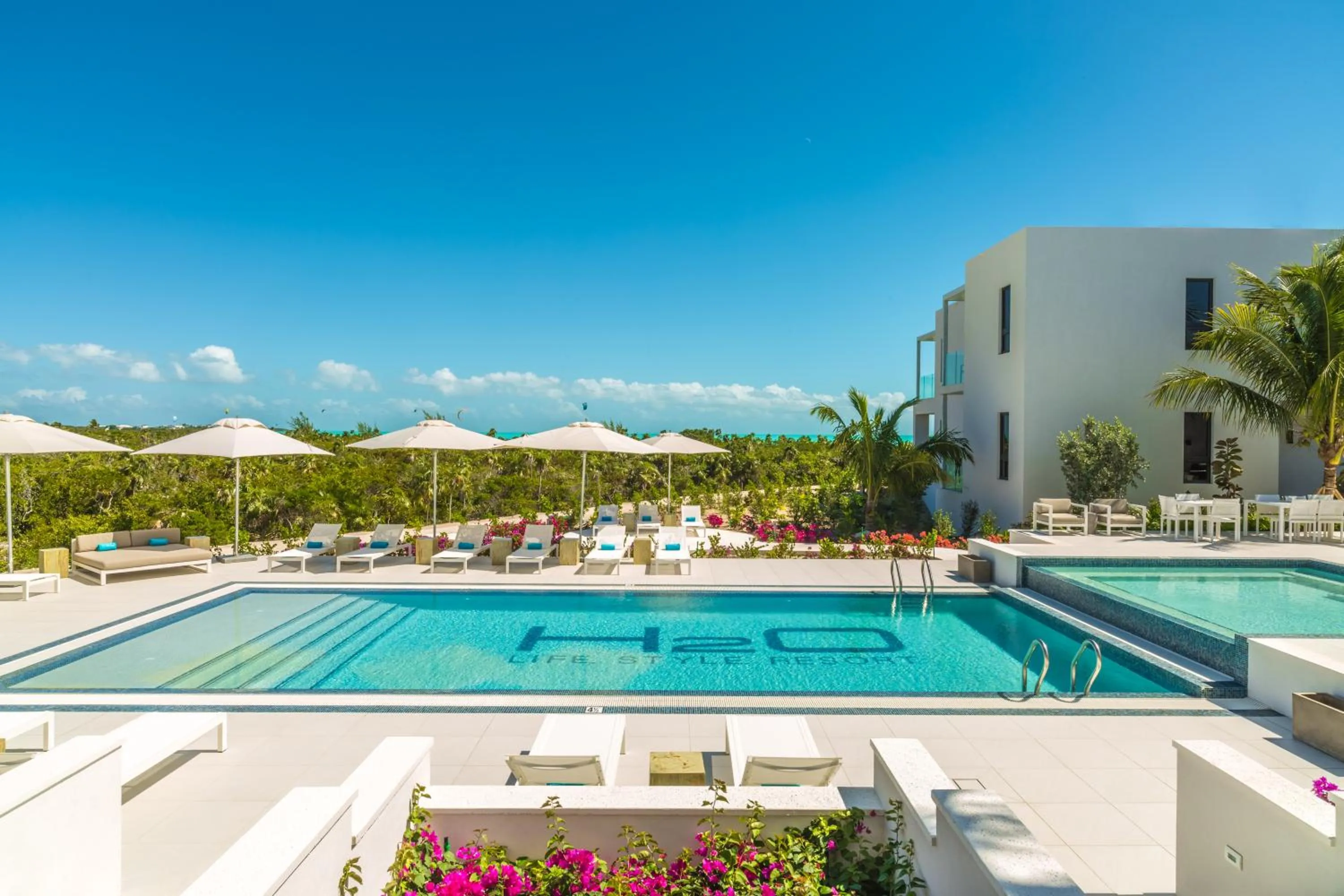 Pool view in H2O life style resort