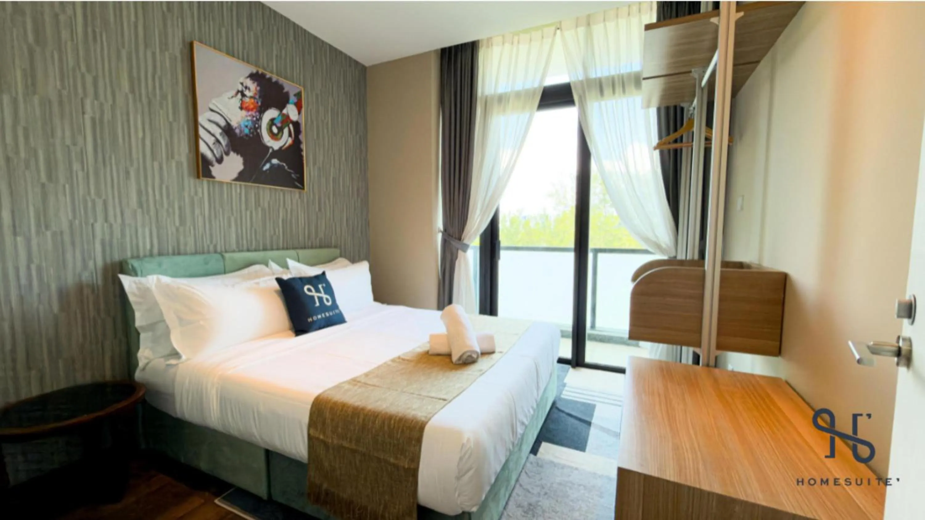 Bedroom, Bed in Homesuite' Home at Riverson Soho