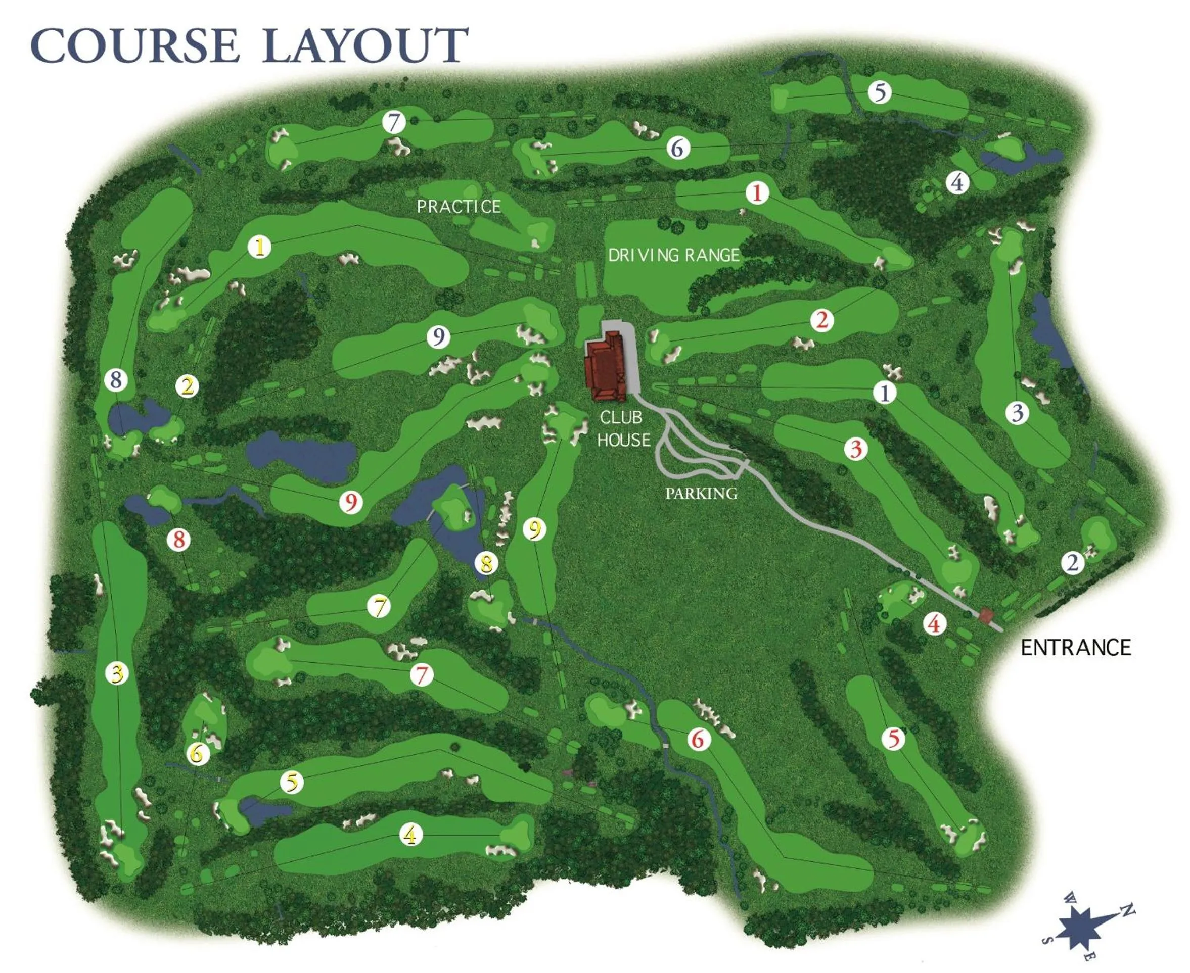 Golfcourse in Golf Hotel Castelconturbia