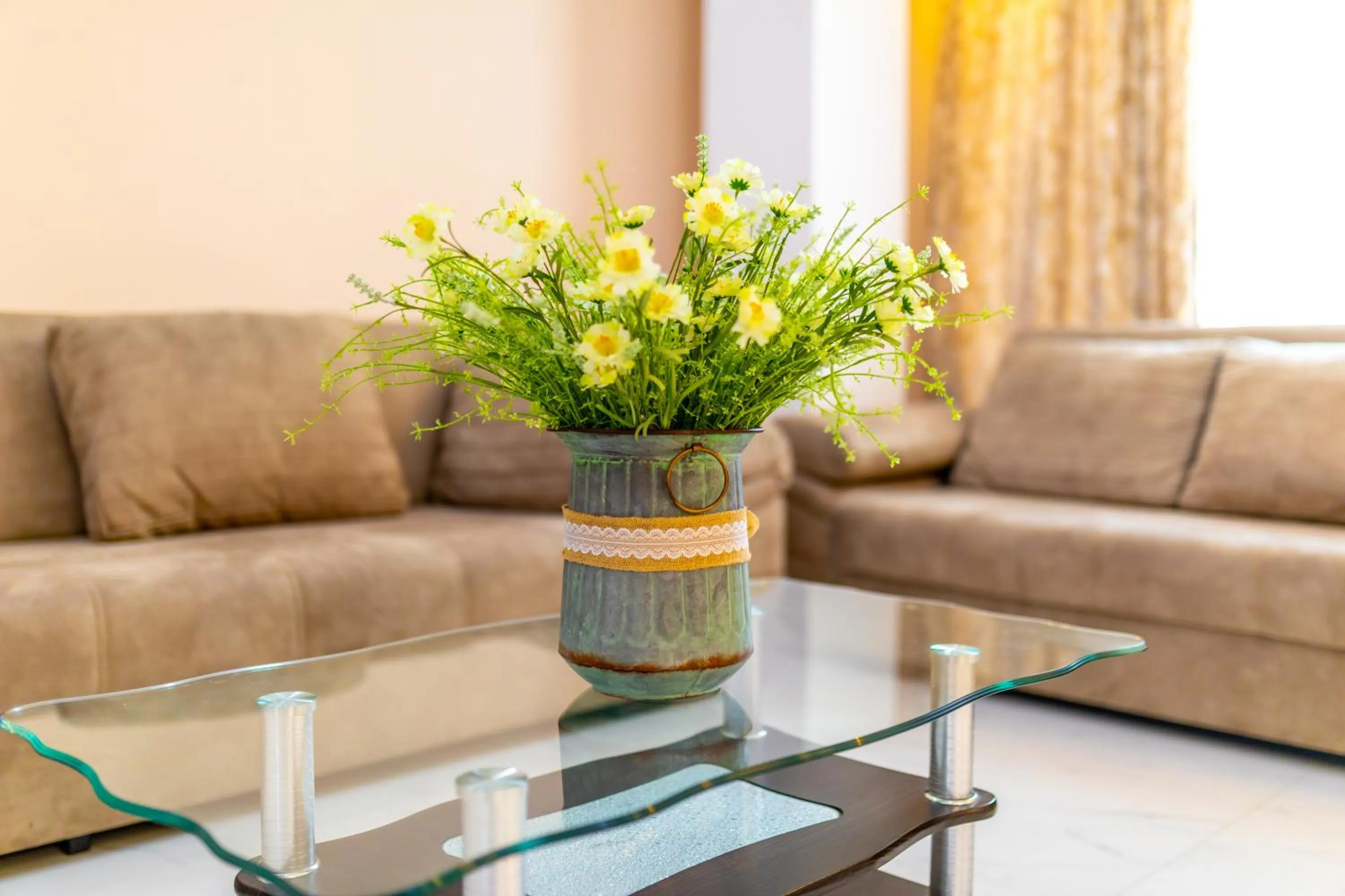 Seating area in Hotel Rustaveli