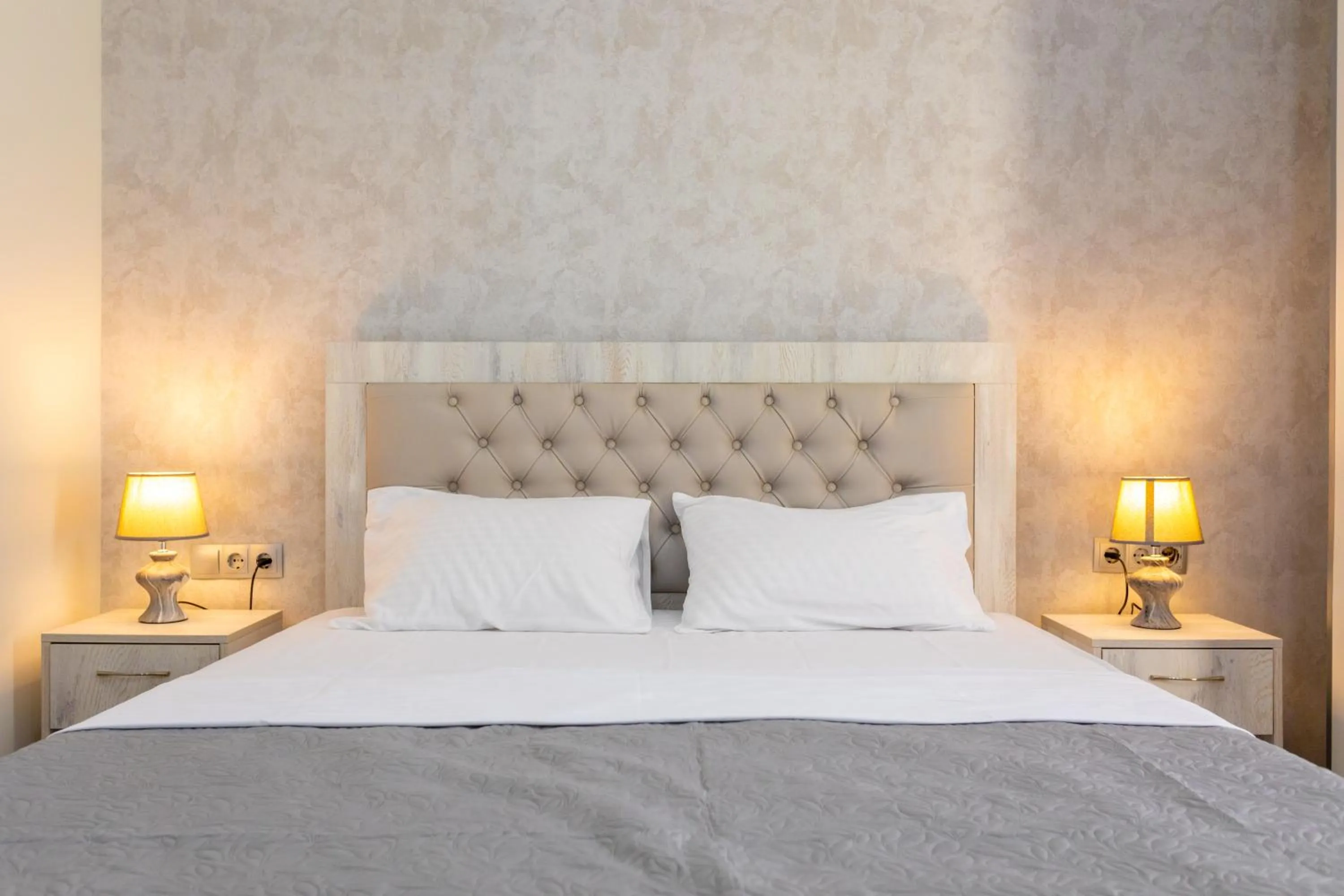 Bed in Hotel Rustaveli