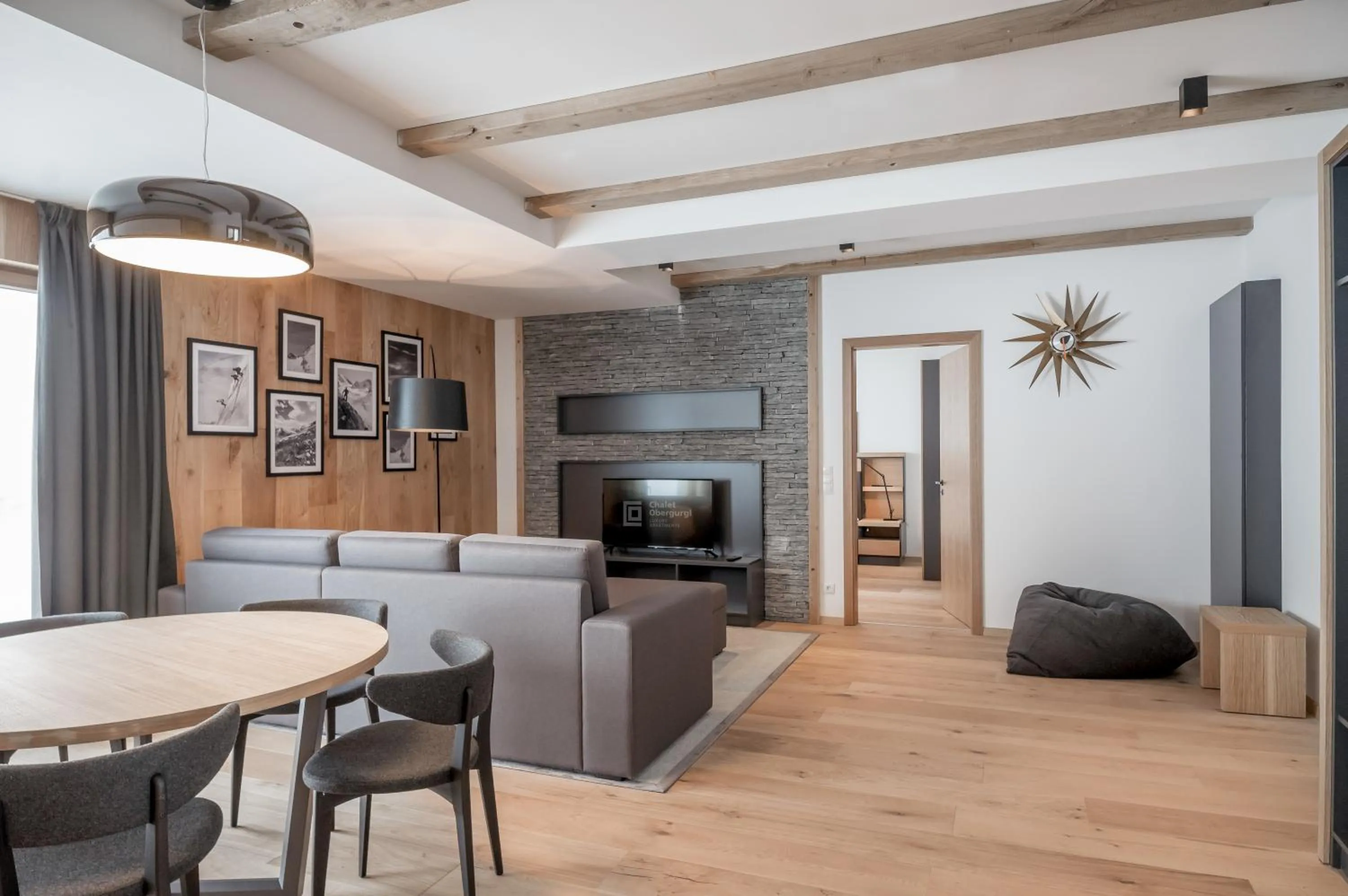 Communal lounge/ TV room in Chalet Obergurgl Luxury Apartments