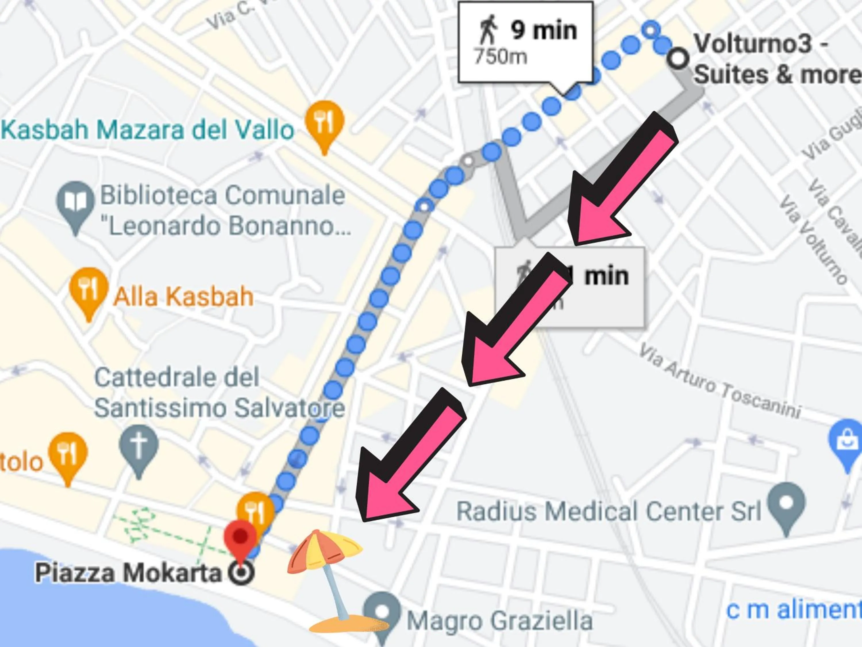 Beach in Volturno3 Suites & more