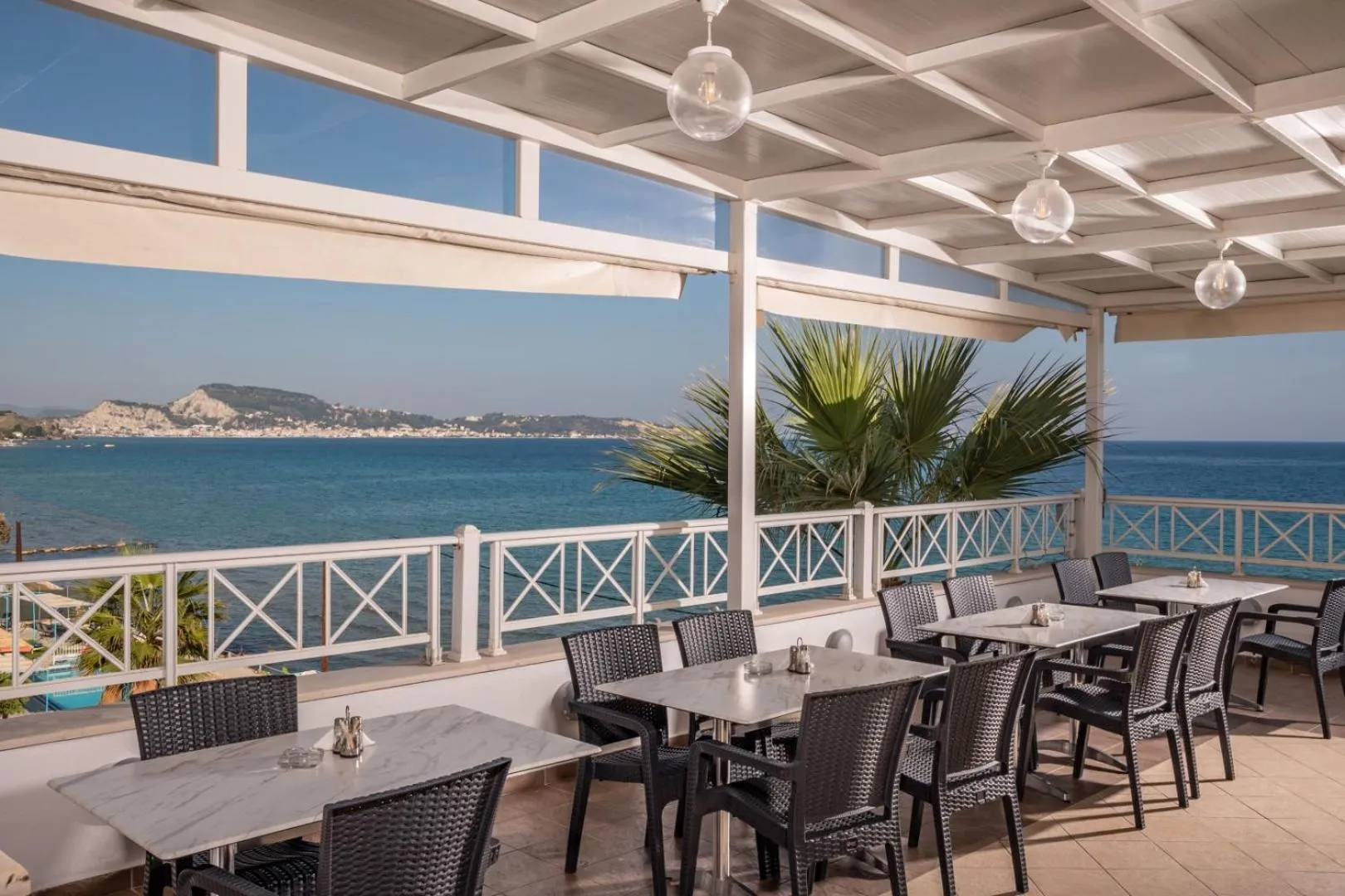 Natural landscape in Nefeli Beach - living by the sea