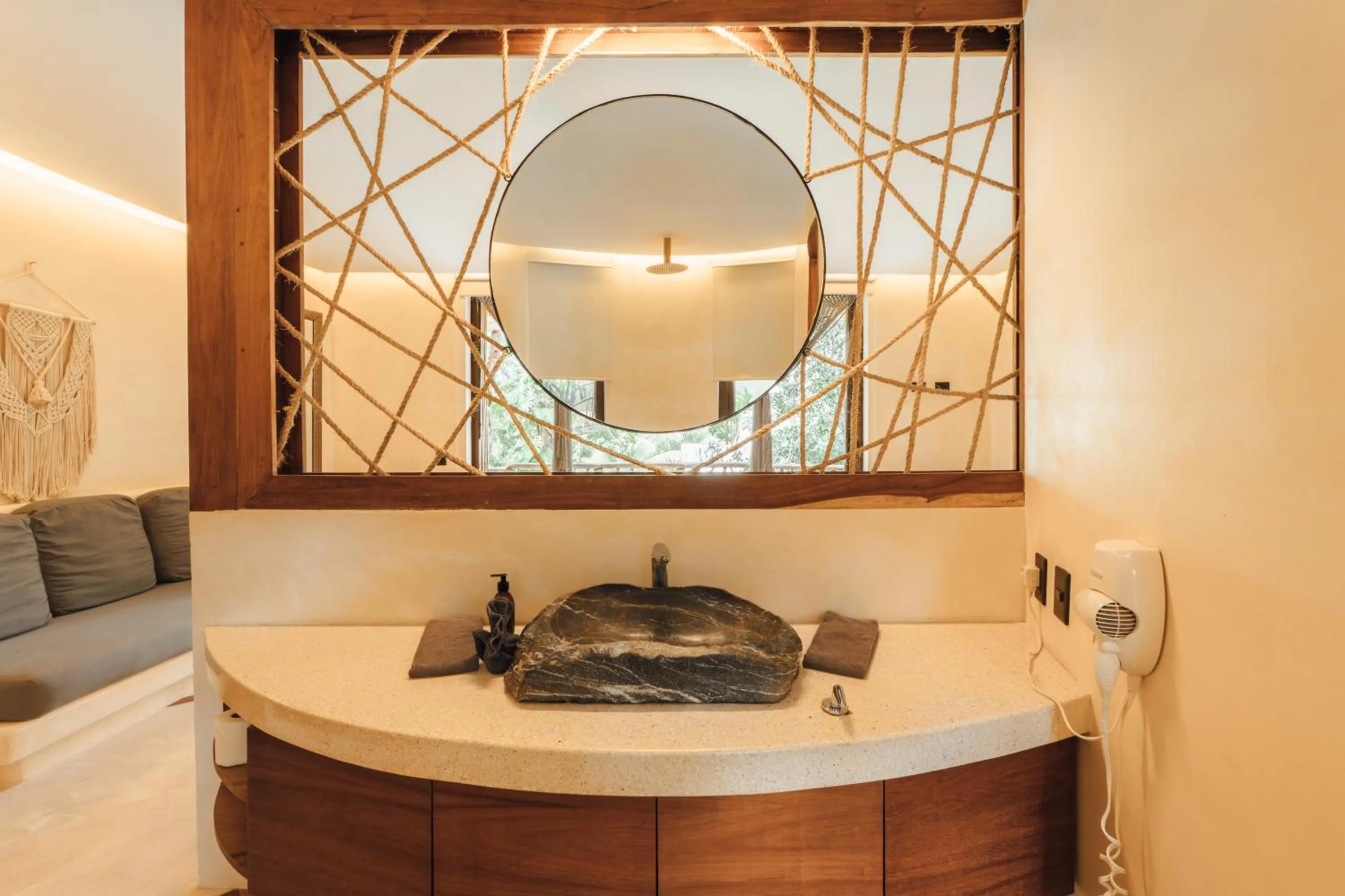 Bathroom in Kan Tulum Hotel