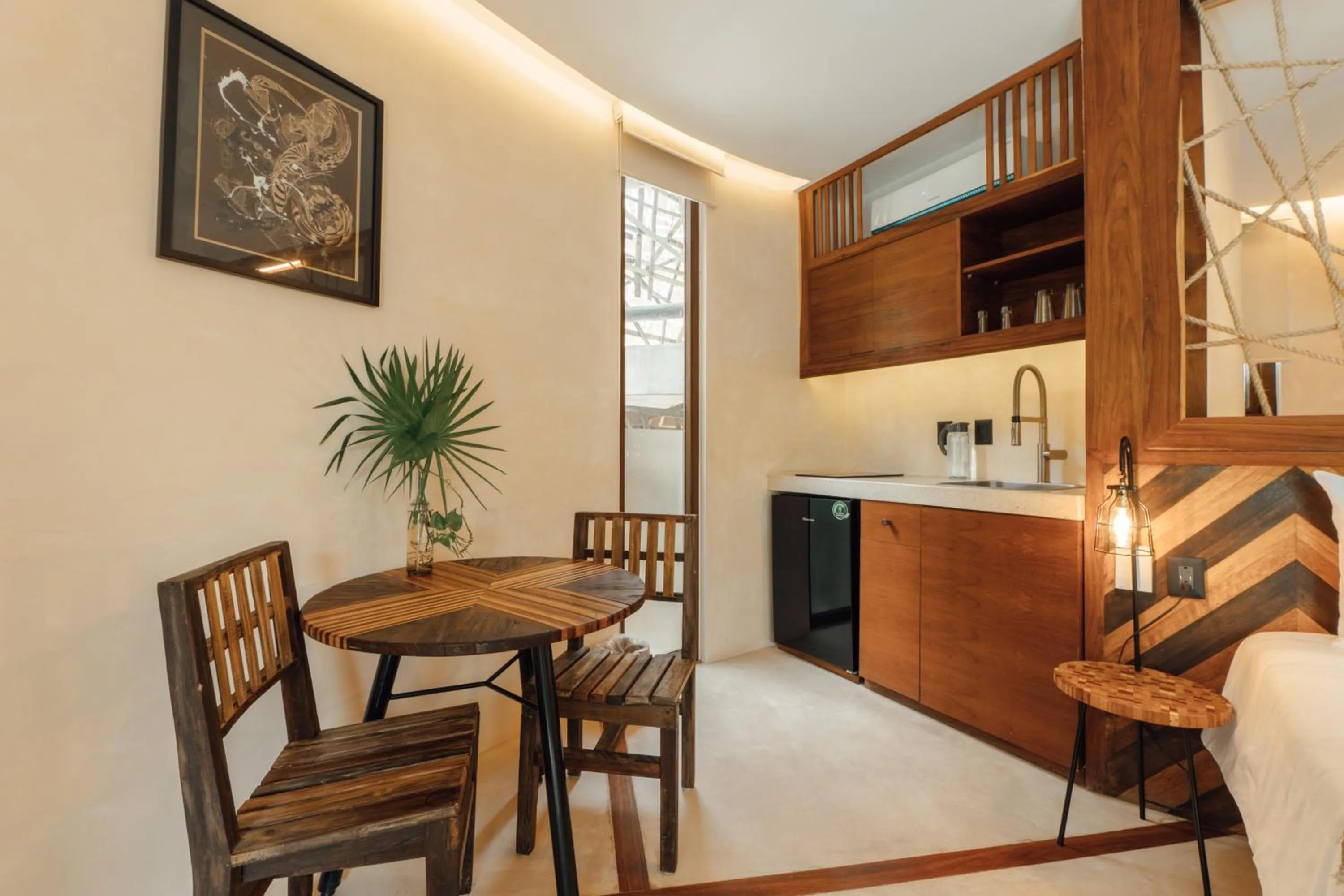 Kitchen or kitchenette in Kan Tulum Hotel