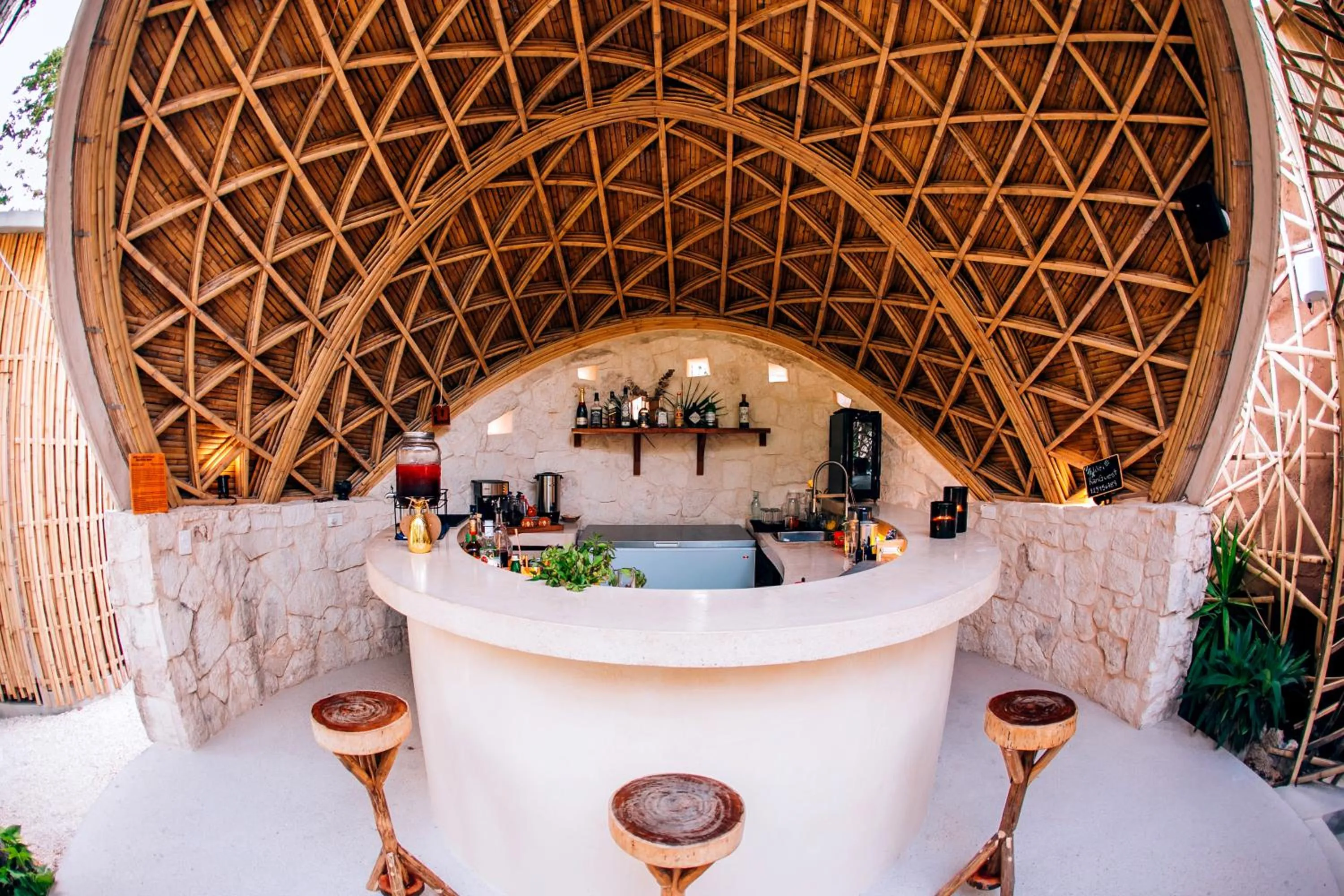 Lounge or bar in Kan Tulum Hotel