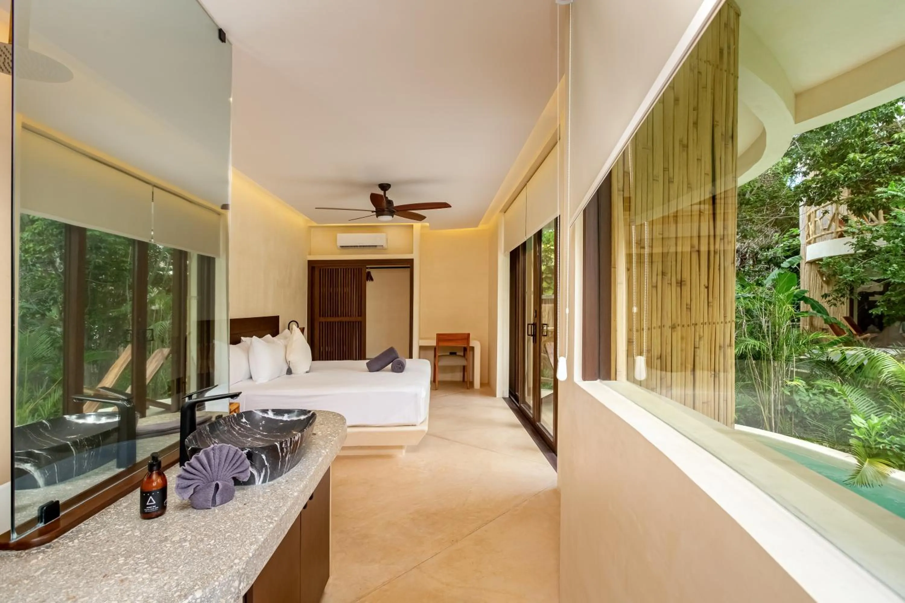 Bedroom, Bed in Kan Tulum Hotel