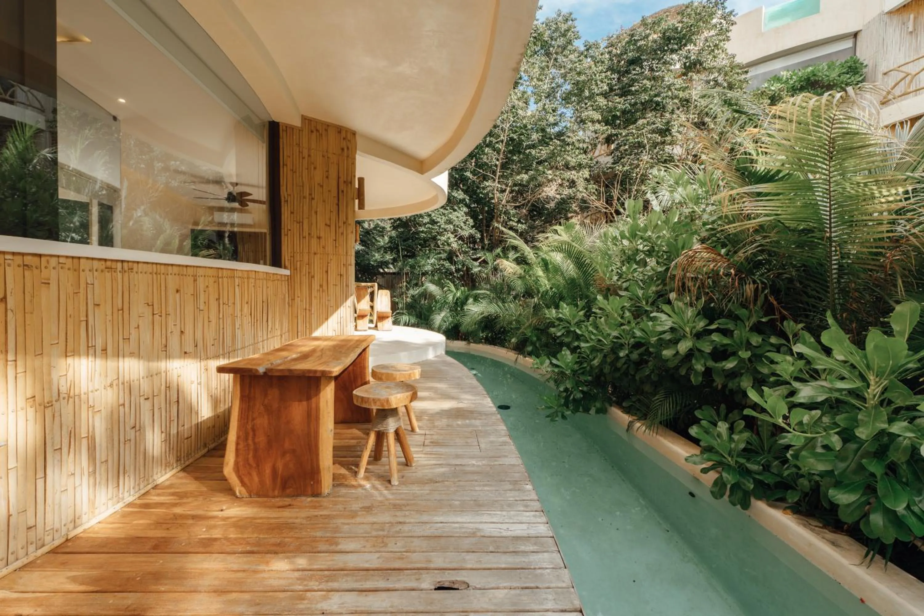 Pool view in Kan Tulum Hotel