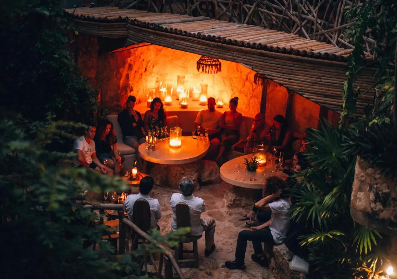 Lounge or bar in Kan Tulum Hotel