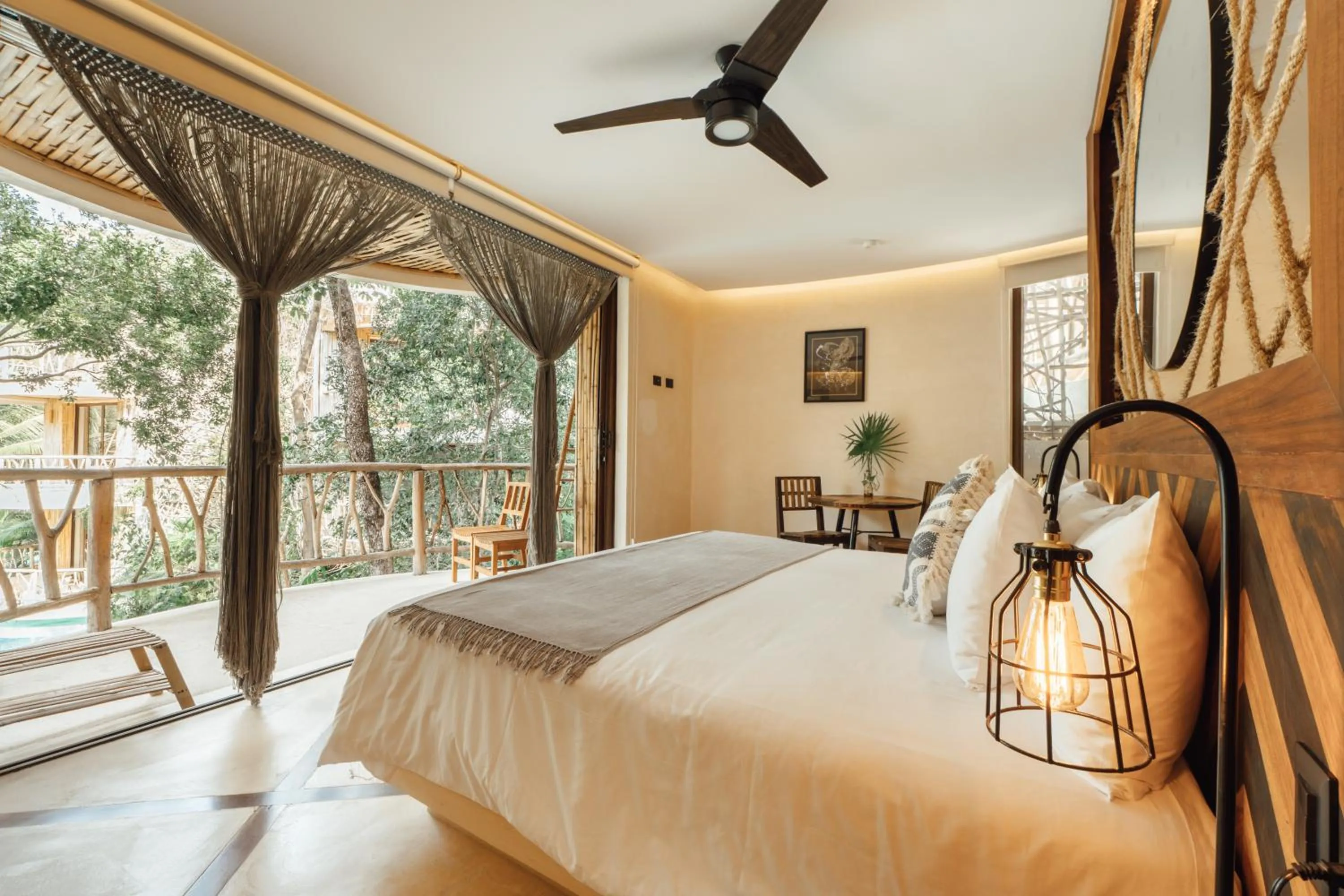 Photo of the whole room, Bed in Kan Tulum Hotel