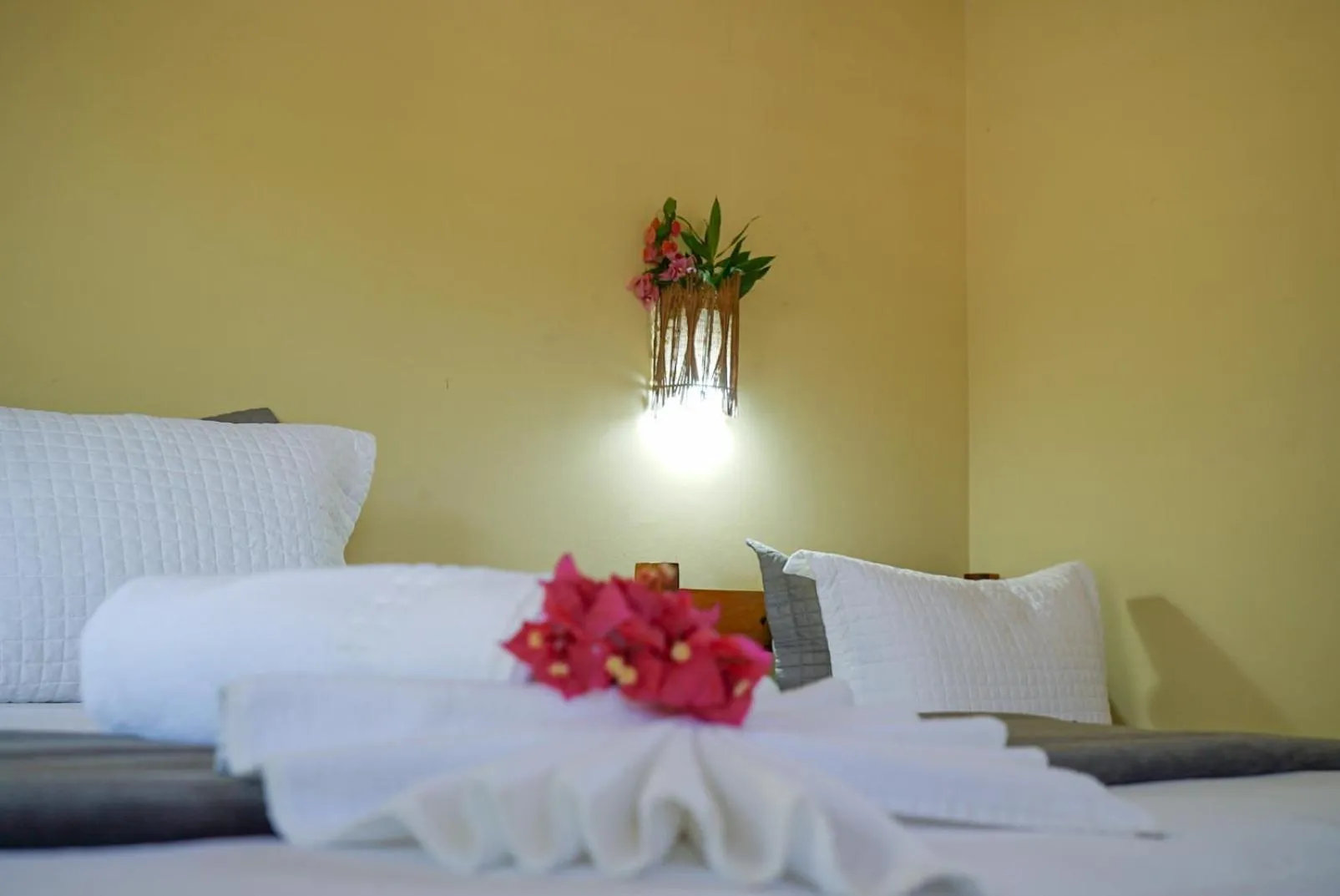 Bed in Pousada Rota dos Ventos