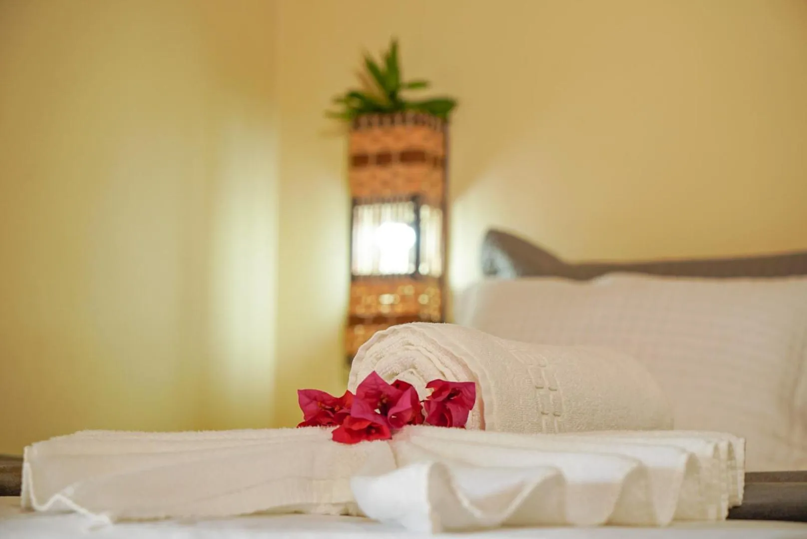 Bed in Pousada Rota dos Ventos