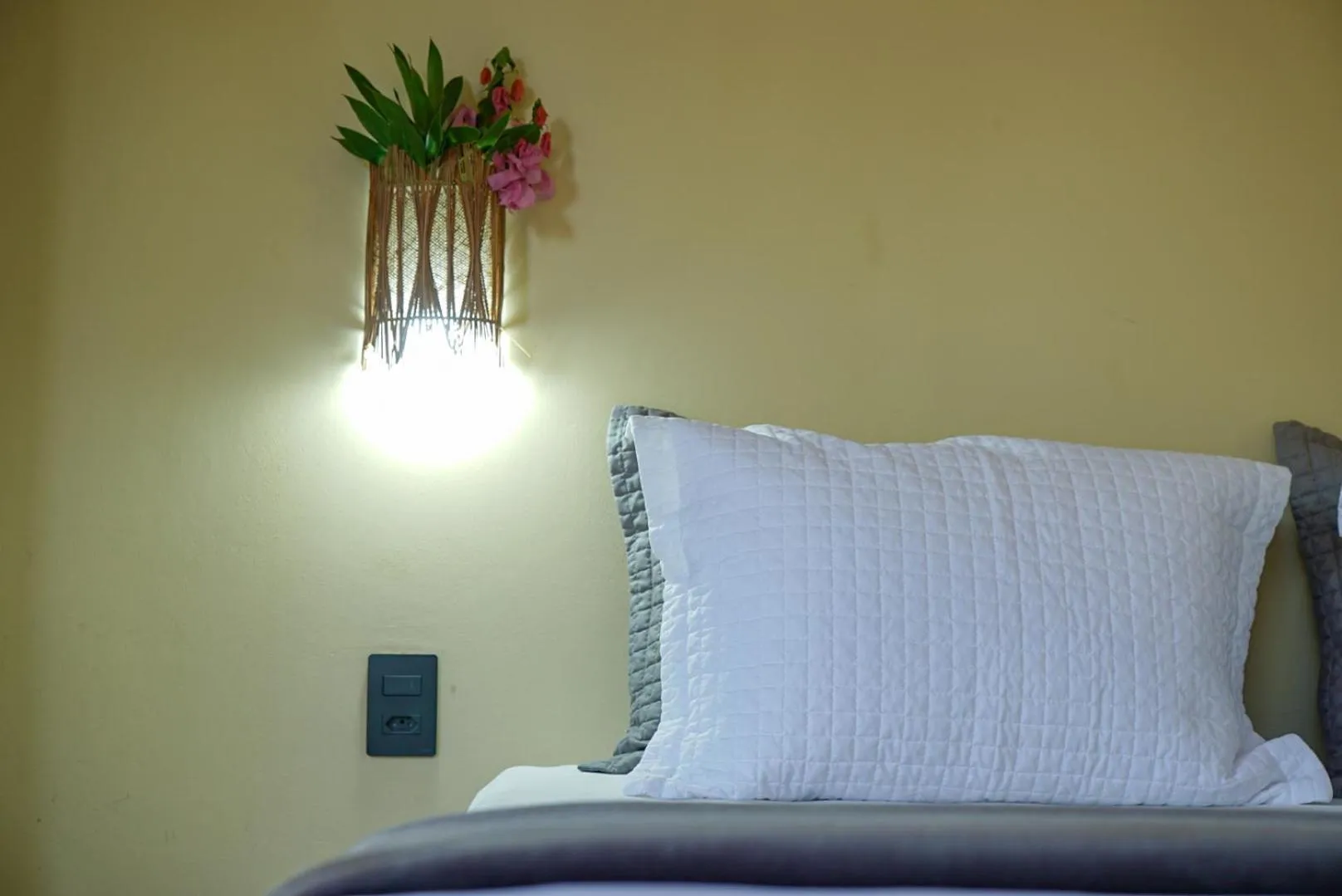 Bed in Pousada Rota dos Ventos