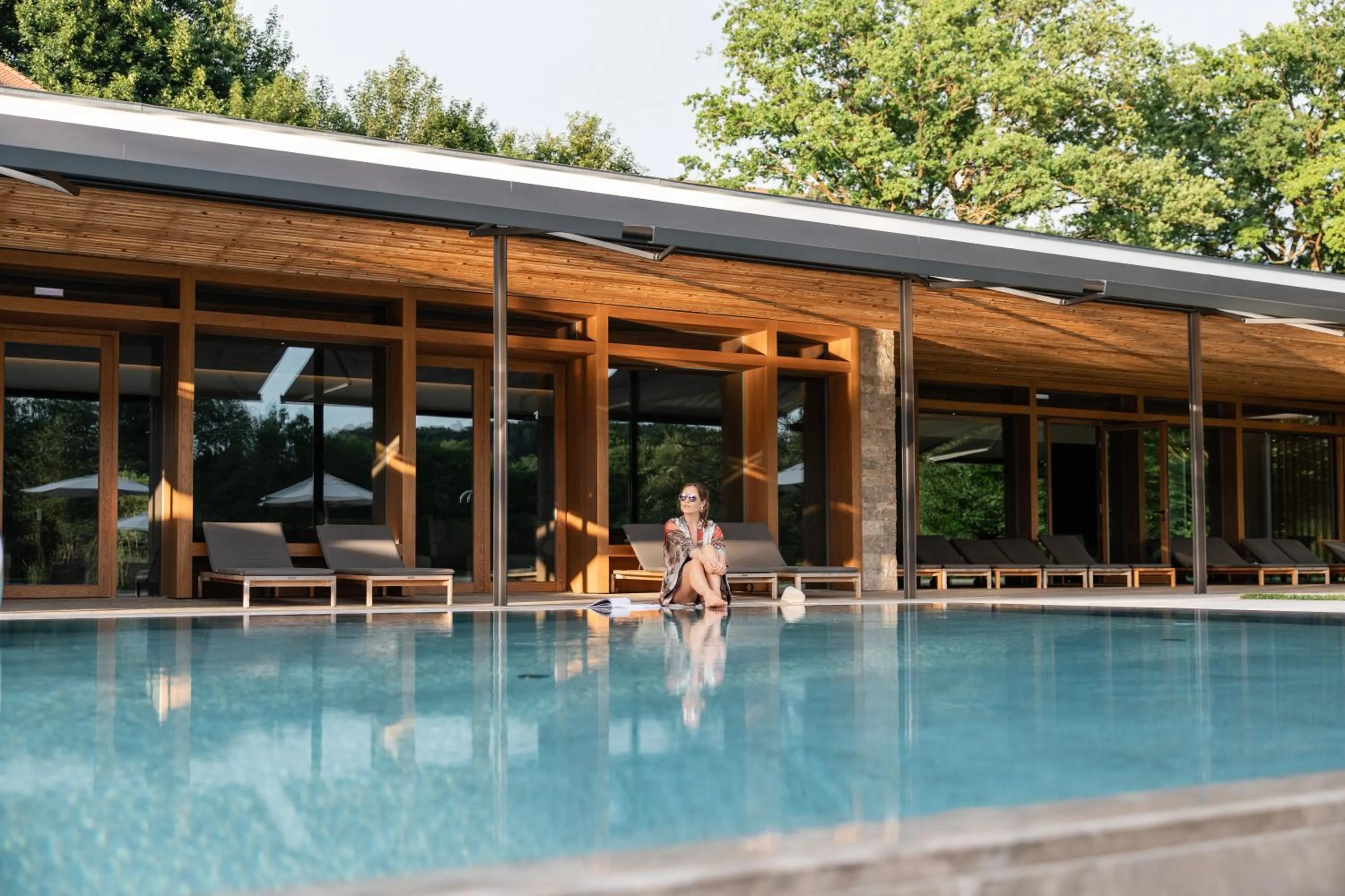 Swimming pool in Gutshofhotel Winkler Bräu