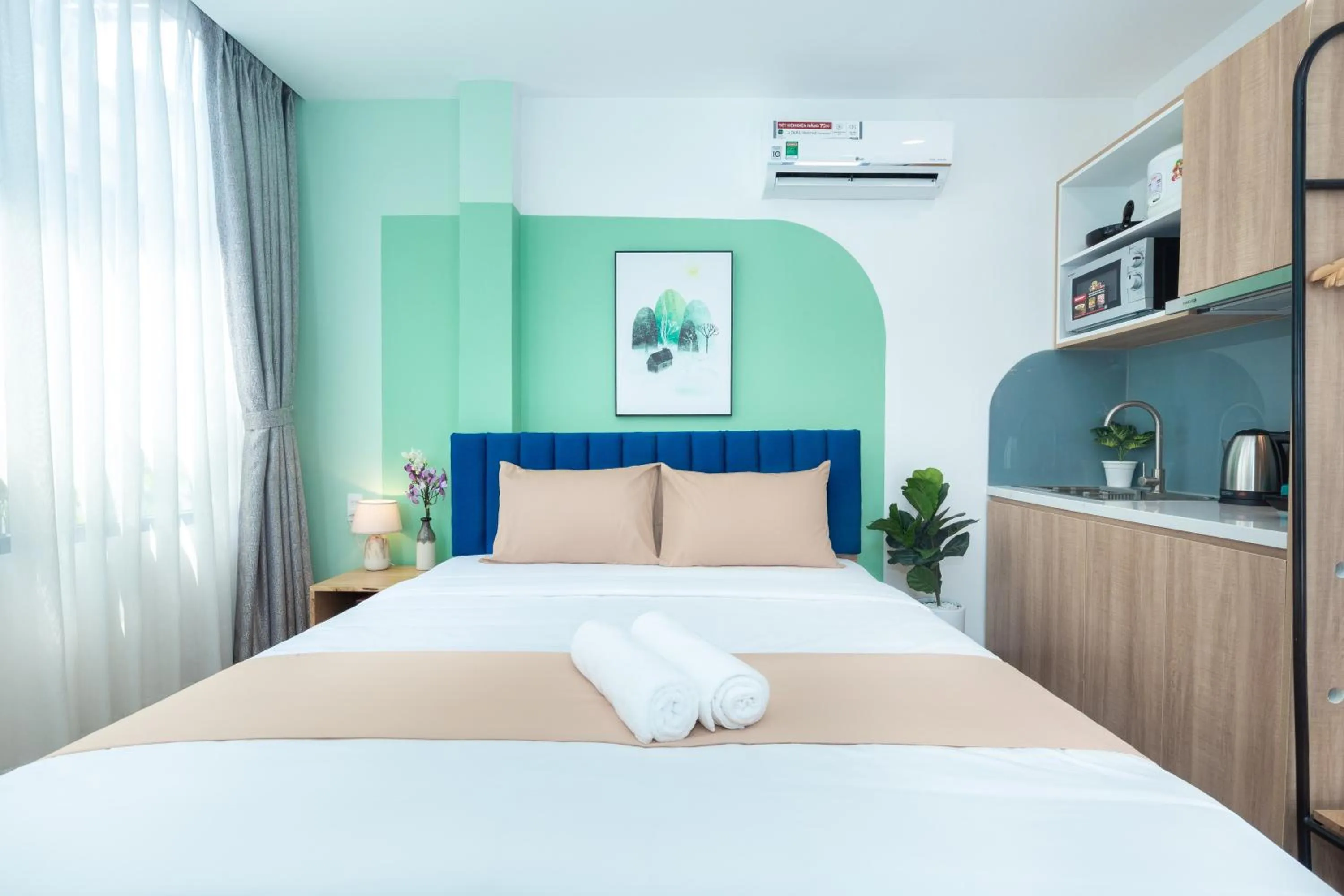 Bedroom, Bed in Cozrum Homes Charming Corner 2