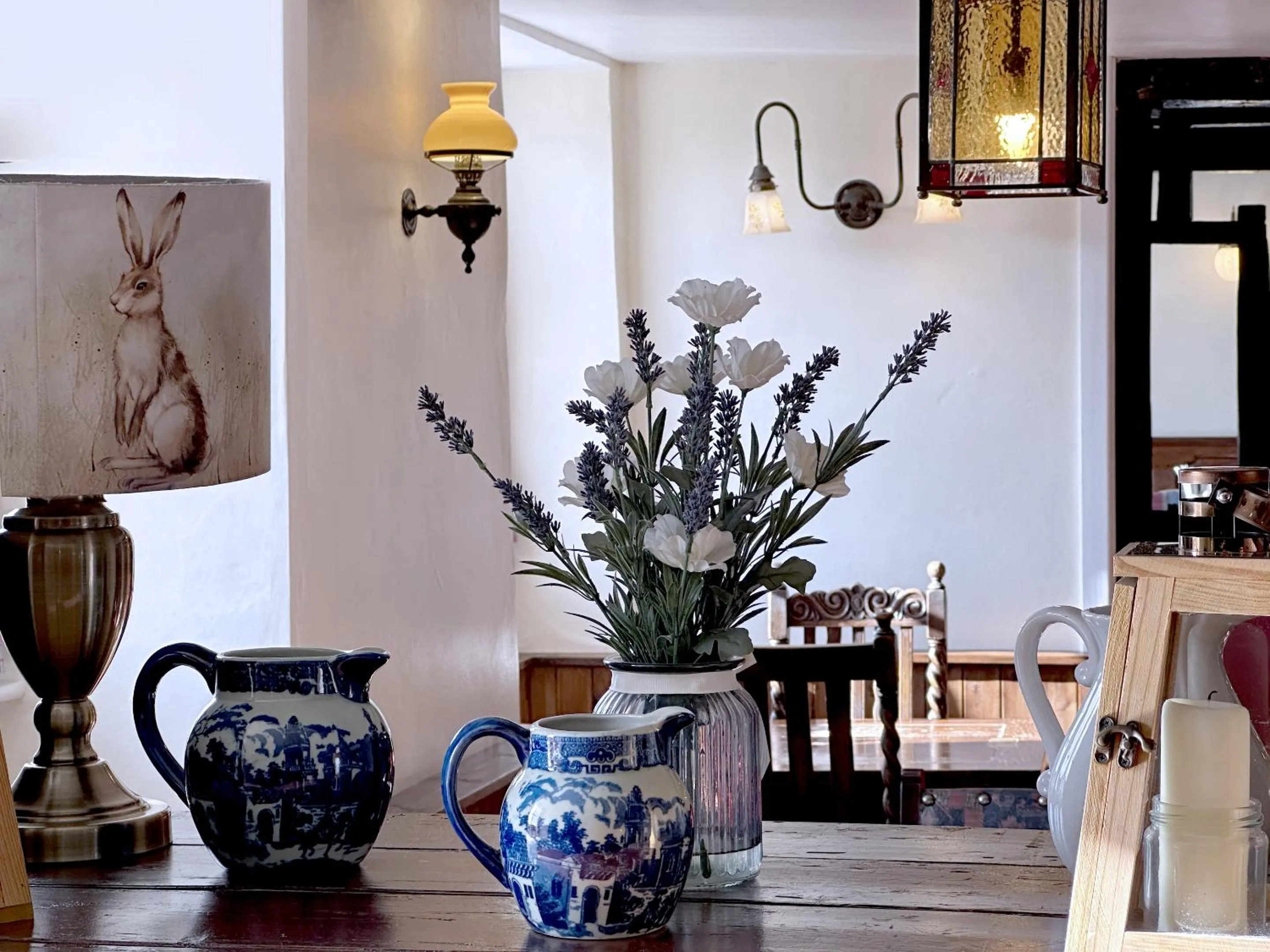 Dining area in The Crown at Marnhull