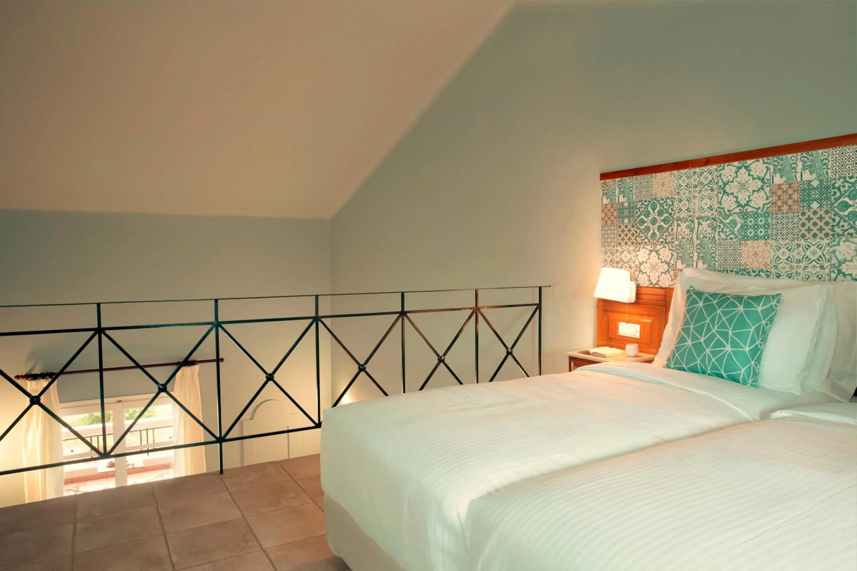 Bed in Zeus Eretria Resort