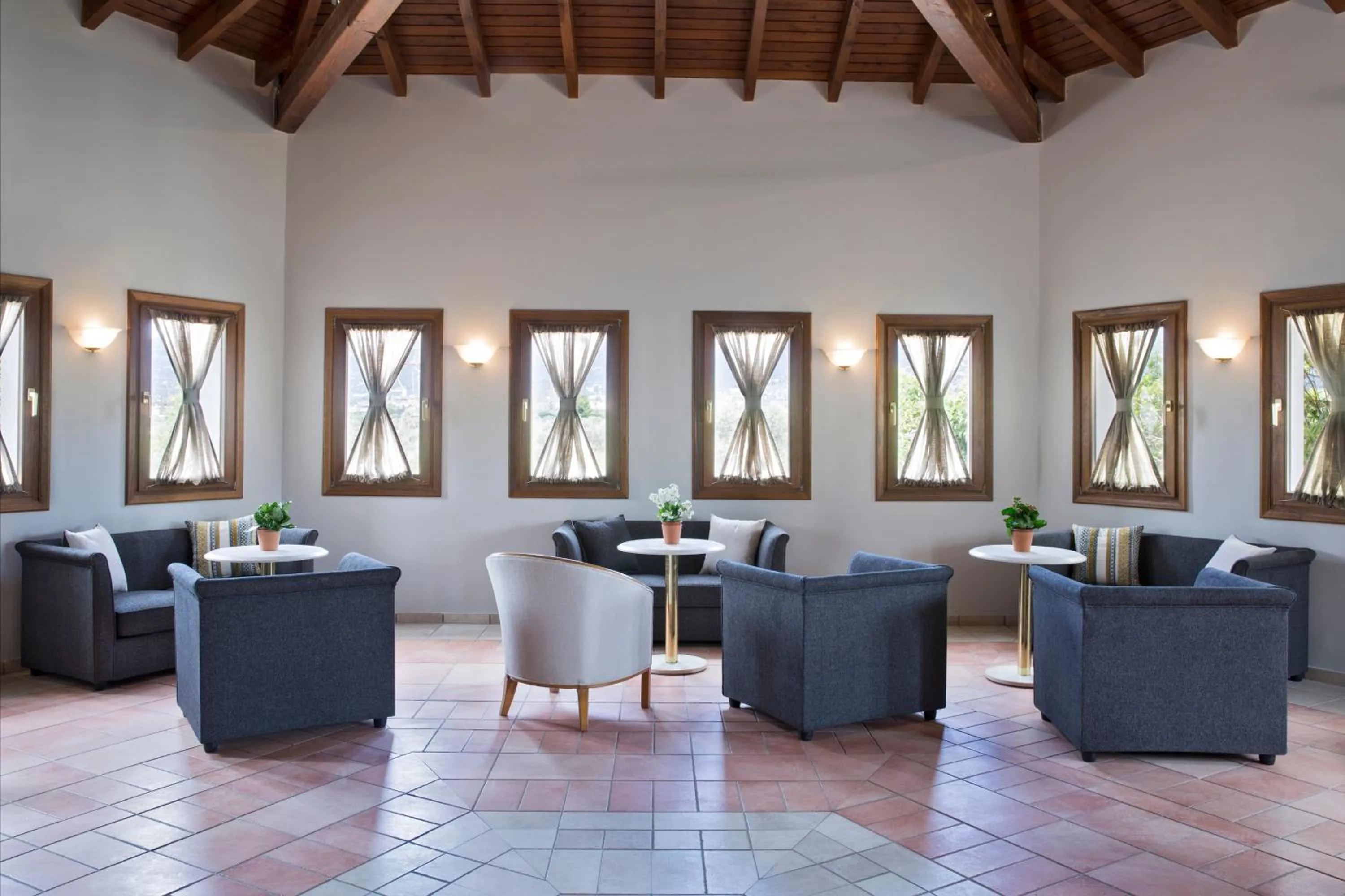 Seating area in Zeus Eretria Resort