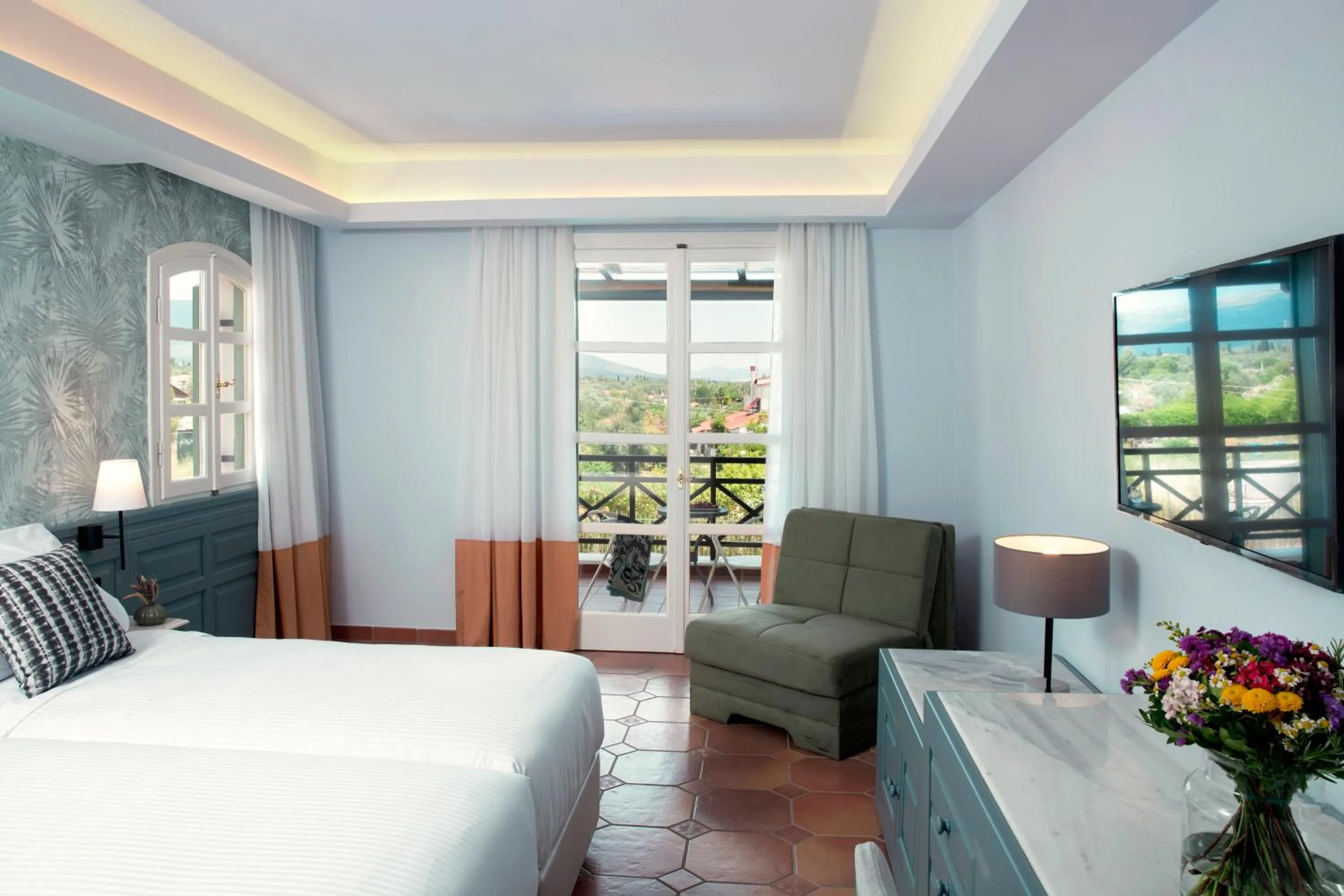 Photo of the whole room, Bed in Zeus Eretria Resort